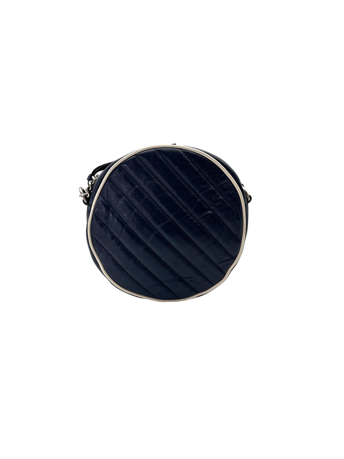 Gucci GG Marmont Blue Matelasse Leather Round Bag GG1088