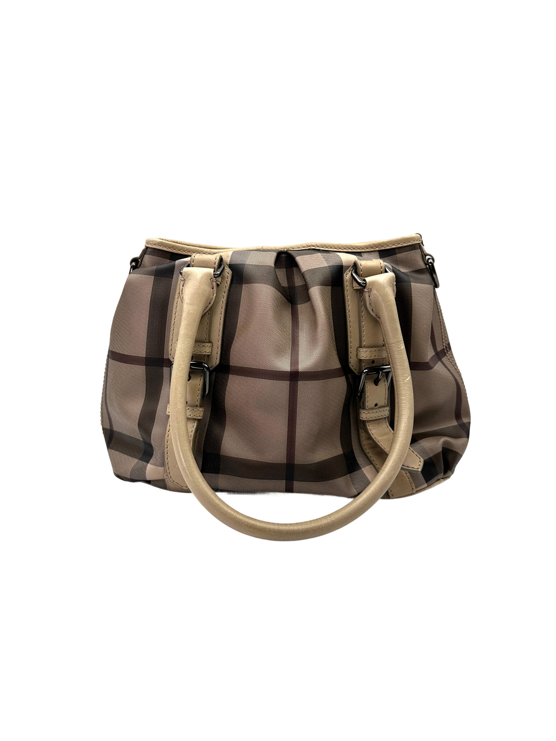 Burberry Smoked Check Coated Canvas Bucket Bag BR60