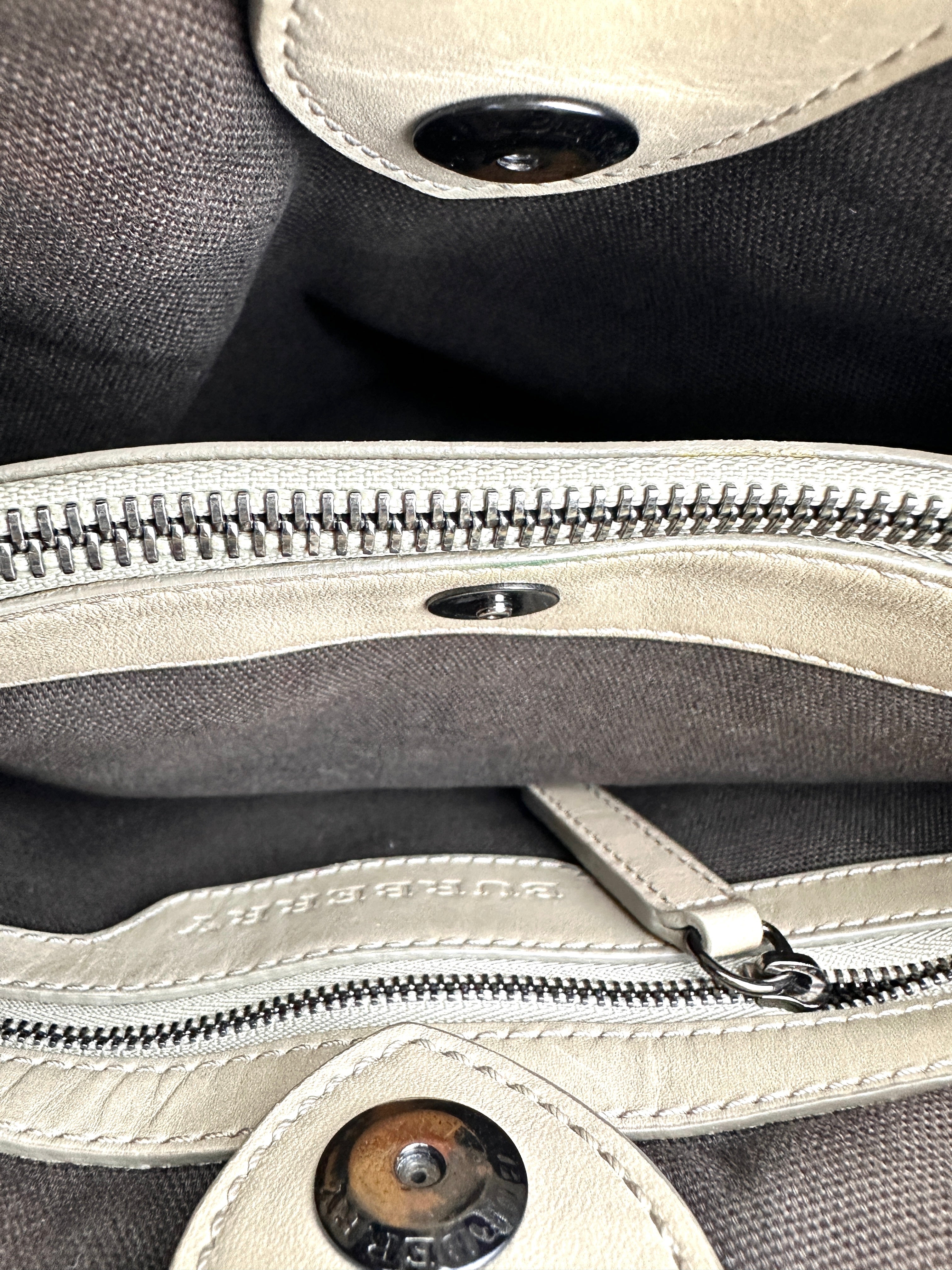 Burberry Smoked Check Coated Canvas Bucket Bag BR60