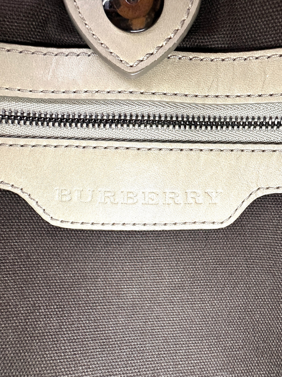 Burberry Smoked Check Coated Canvas Bucket Bag BR60