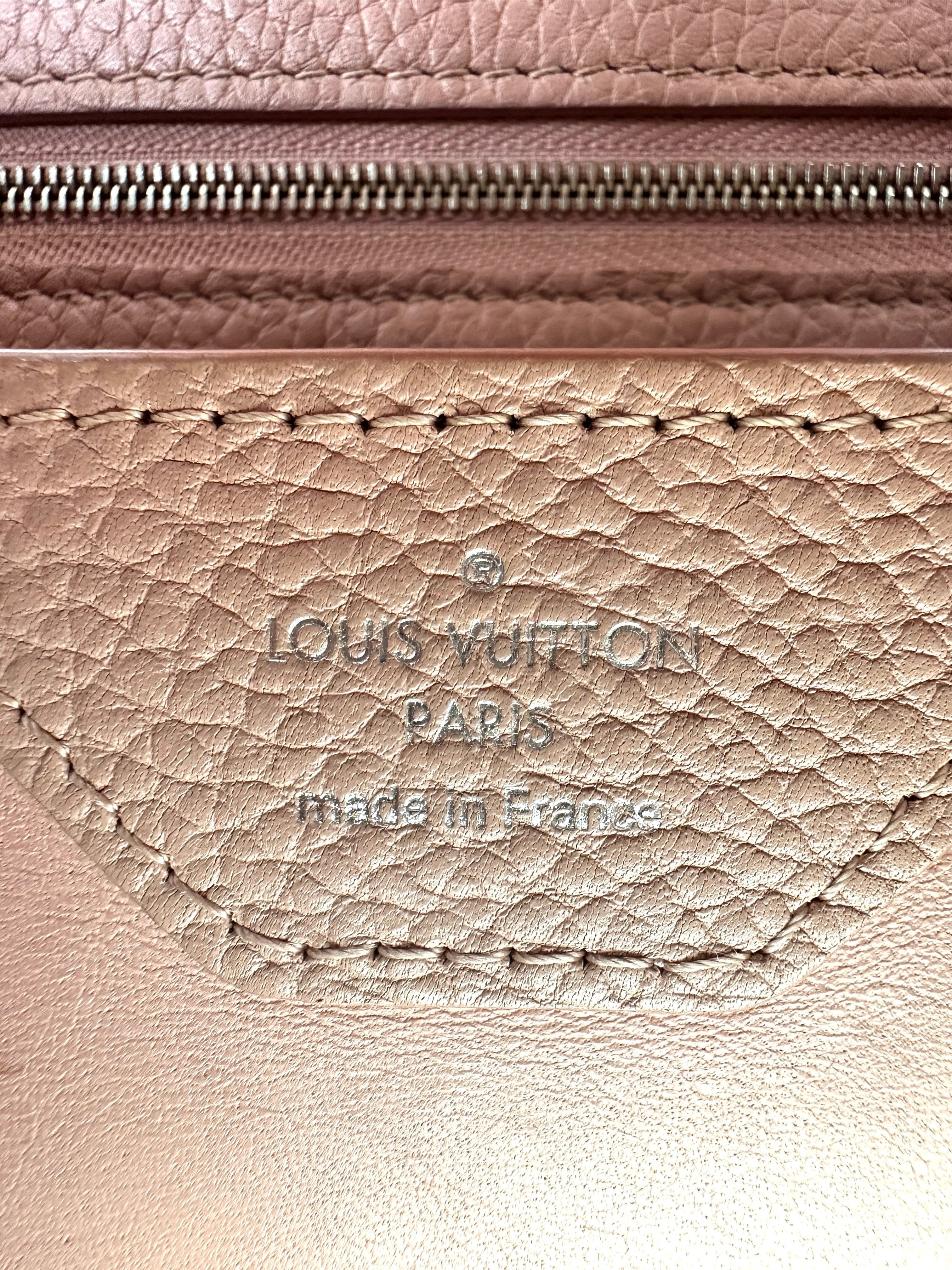 Louis Vuitton Capucines Pink Leather Mechanical Flowers Handle Bag LV2813