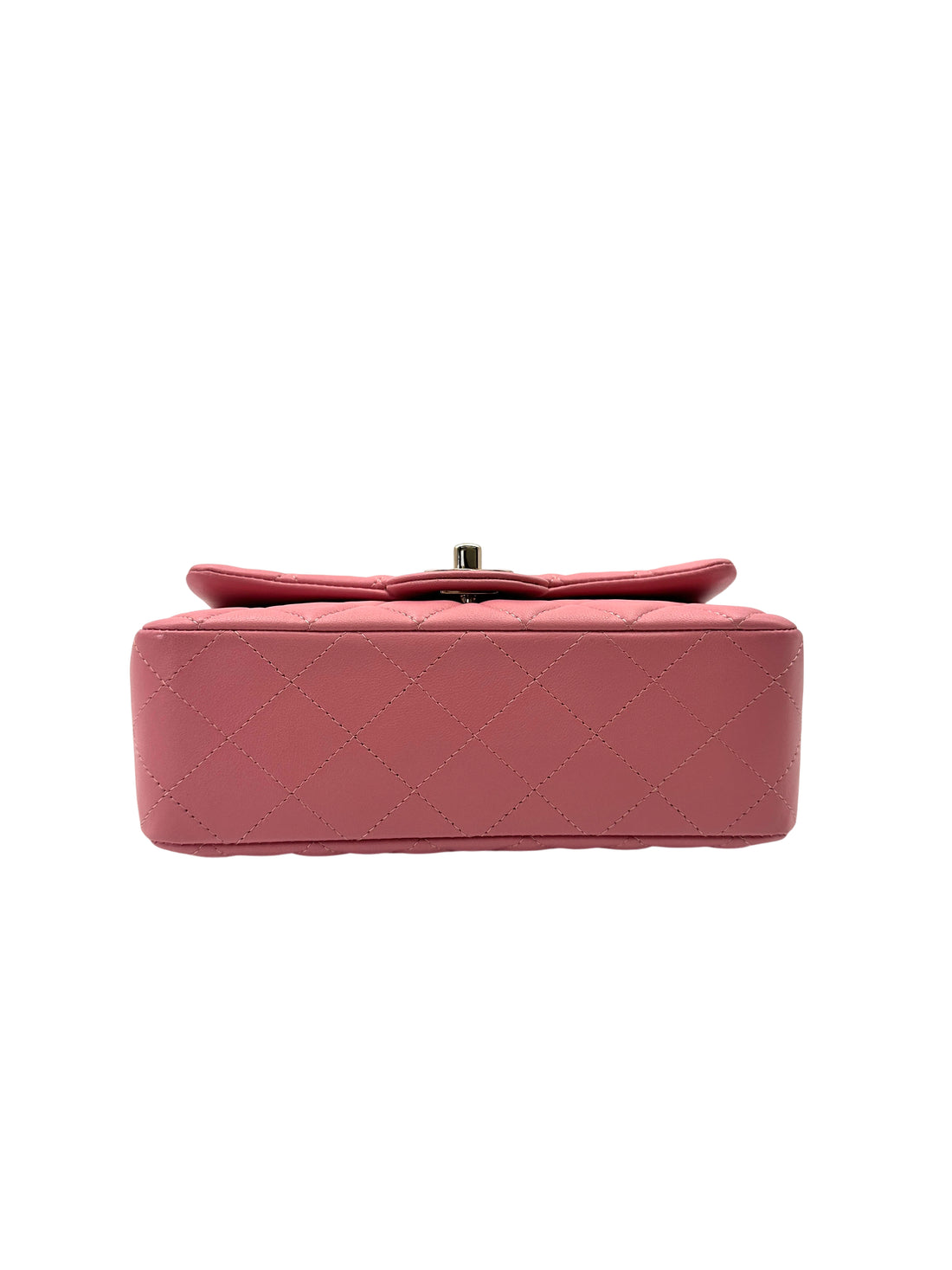 Chanel 17S Classic Flap Pink Quilted Leather Flap Bag With Gold Buckle(24***32) IRIS231