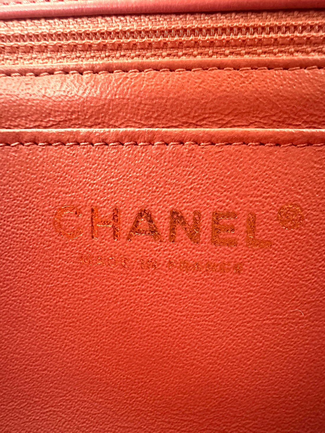Chanel 17S Classic Flap Pink Quilted Leather Flap Bag With Gold Buckle(24***32) IRIS231