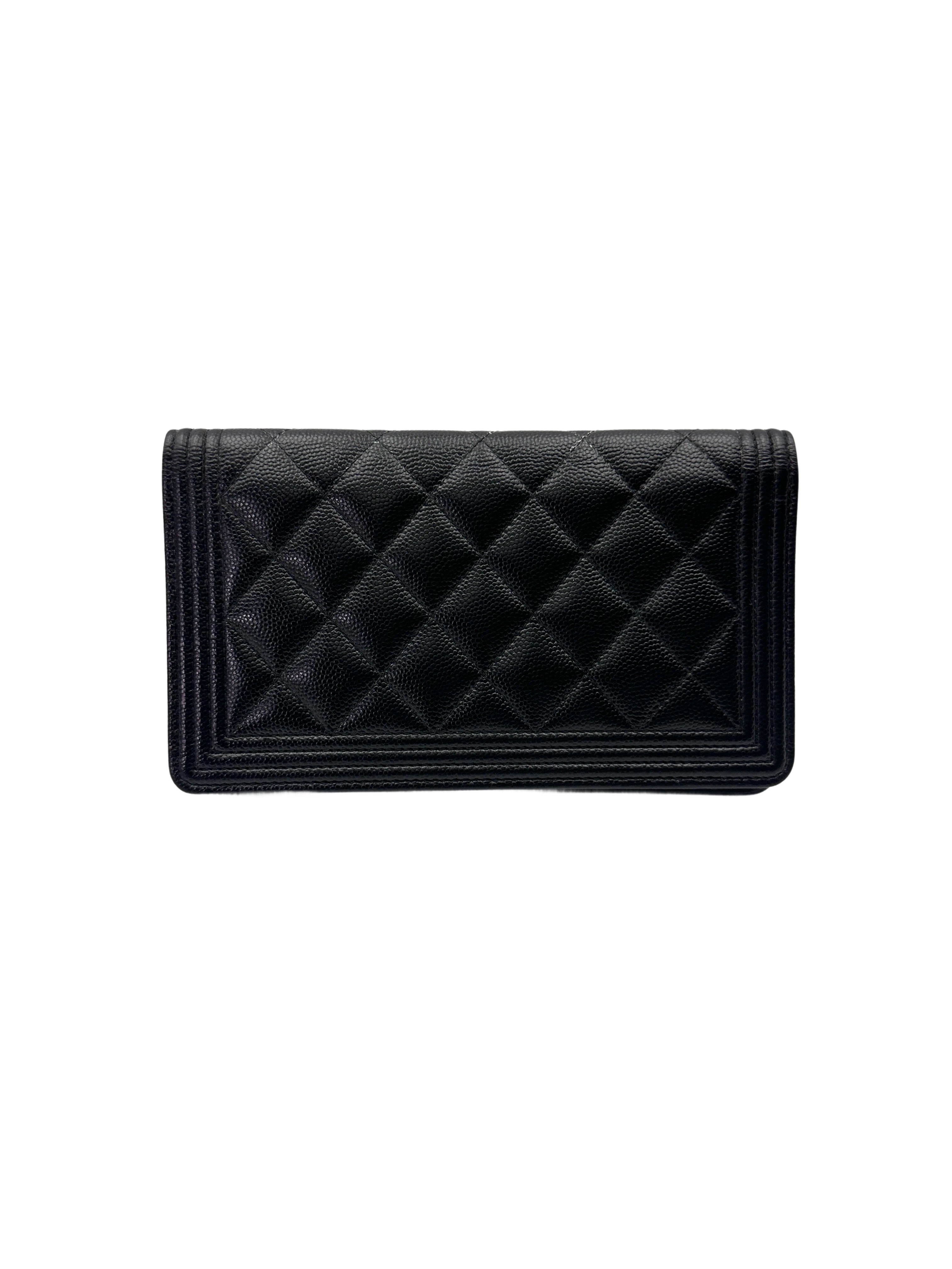 Chanel LeBoy Black Quilted Leather Wallet On Chain(25***61) CC2006