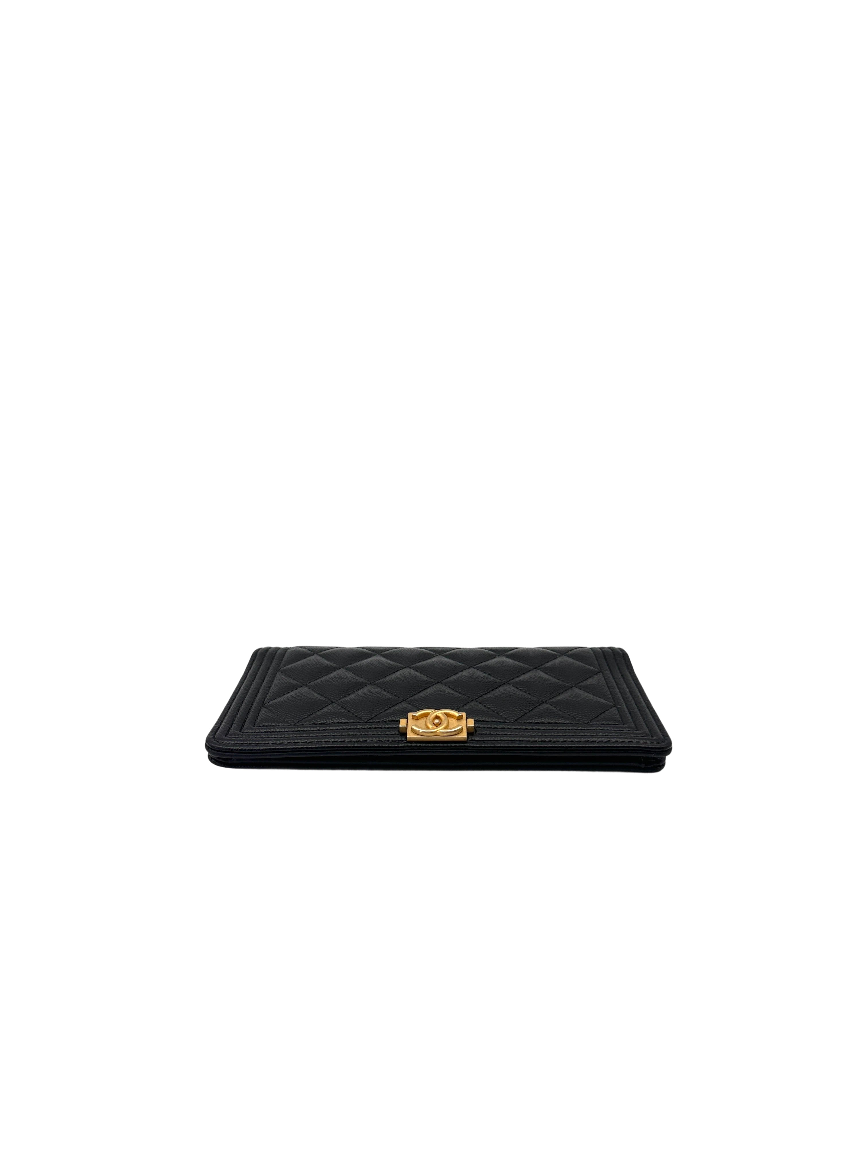 Chanel LeBoy Black Quilted Leather Wallet On Chain(25***61) CC2006