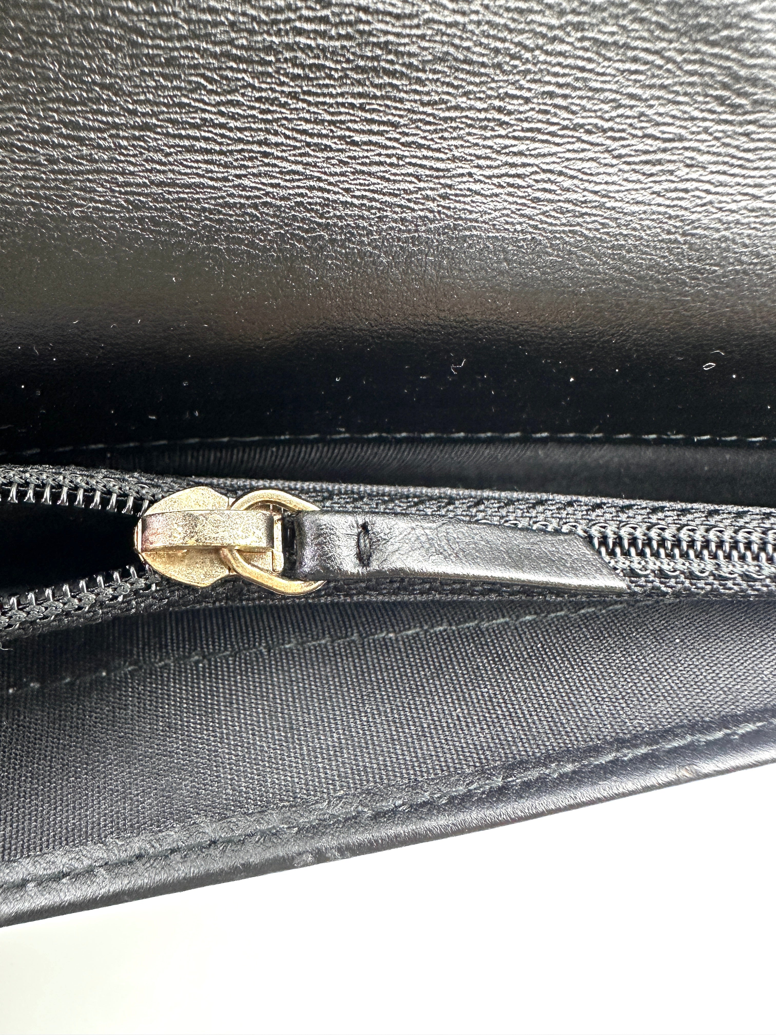 Chanel LeBoy Black Quilted Leather Wallet On Chain(25***61) CC2006