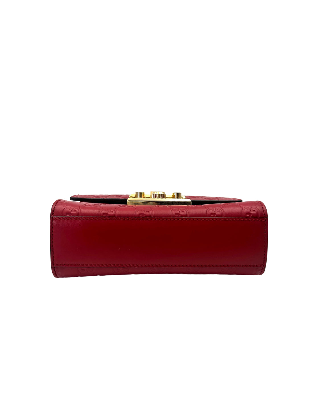 Gucci Padlock Red Guccissima Leather Shoulder Bag GG1090