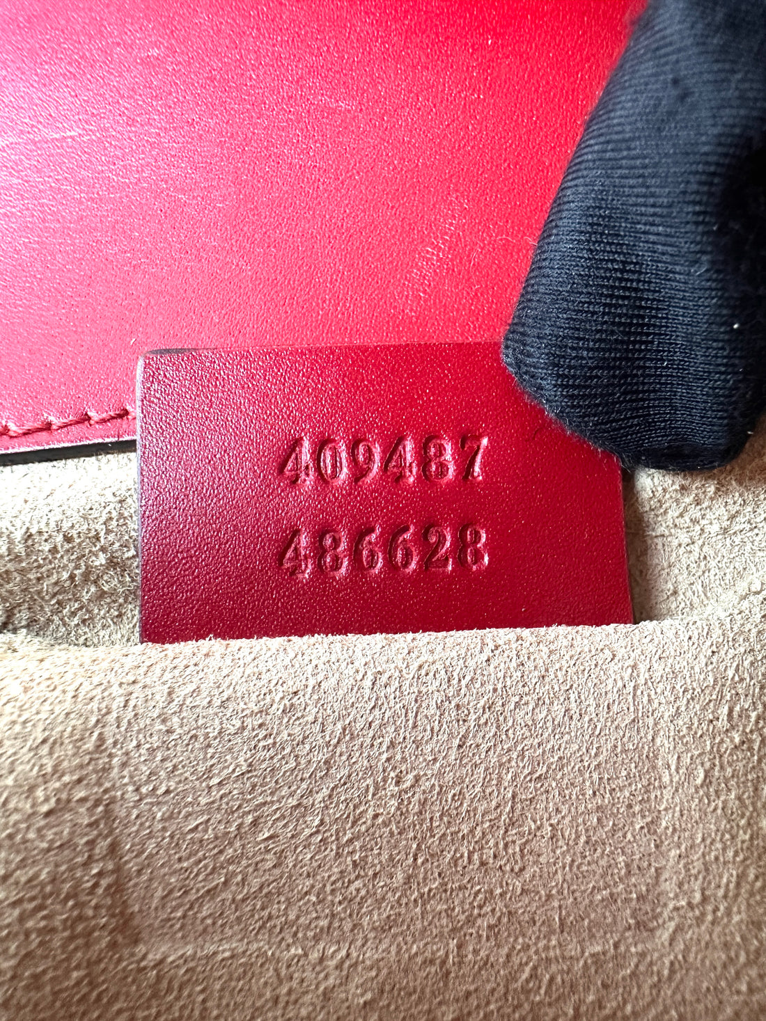 Gucci Padlock Red Guccissima Leather Shoulder Bag GG1090