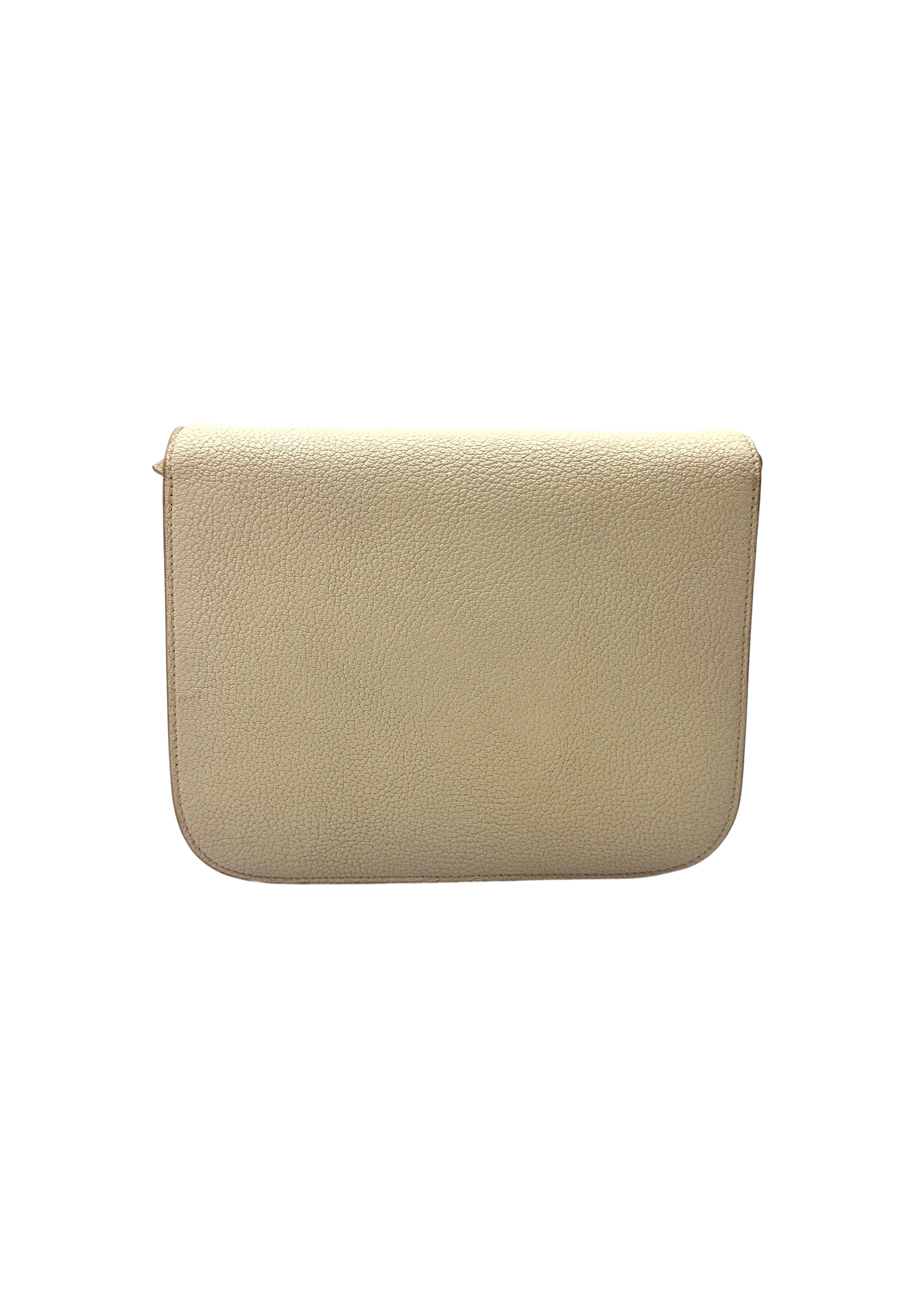 Celine Classic Box White Leather Shoulder Bag CE161
