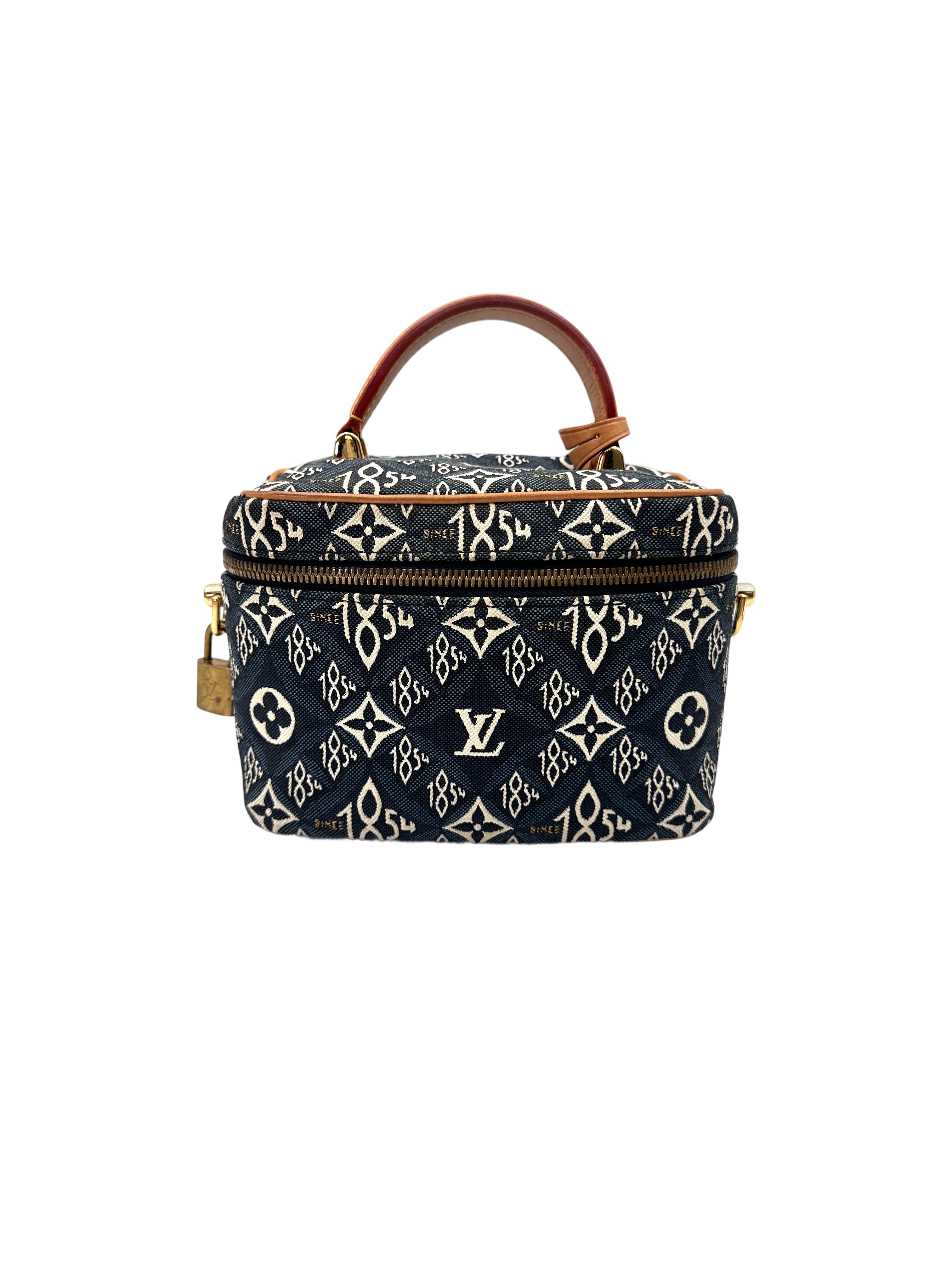 Louis Vuitton  Since 1854 Navy/White Jacquard Canvas Vanity Case LV2814