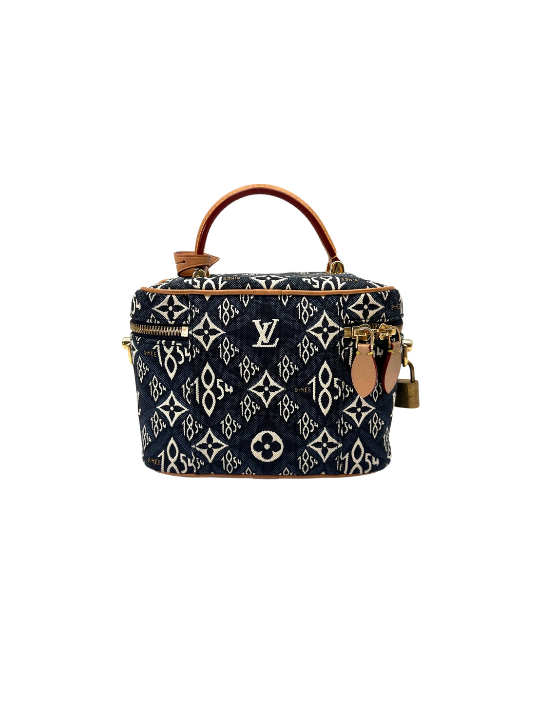 Louis Vuitton  Since 1854 Navy/White Jacquard Canvas Vanity Case LV2814
