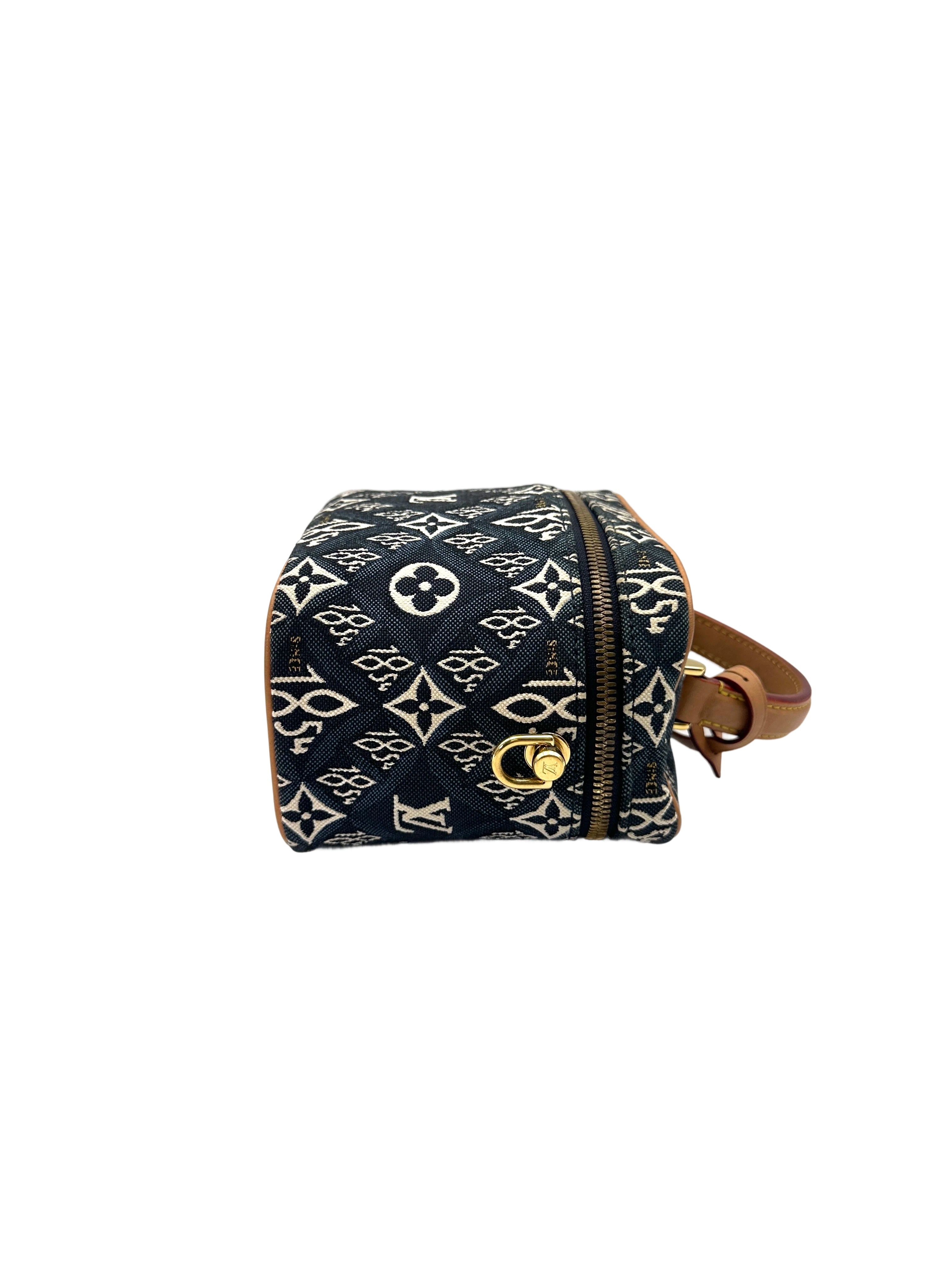 Louis Vuitton  Since 1854 Navy/White Jacquard Canvas Vanity Case LV2814