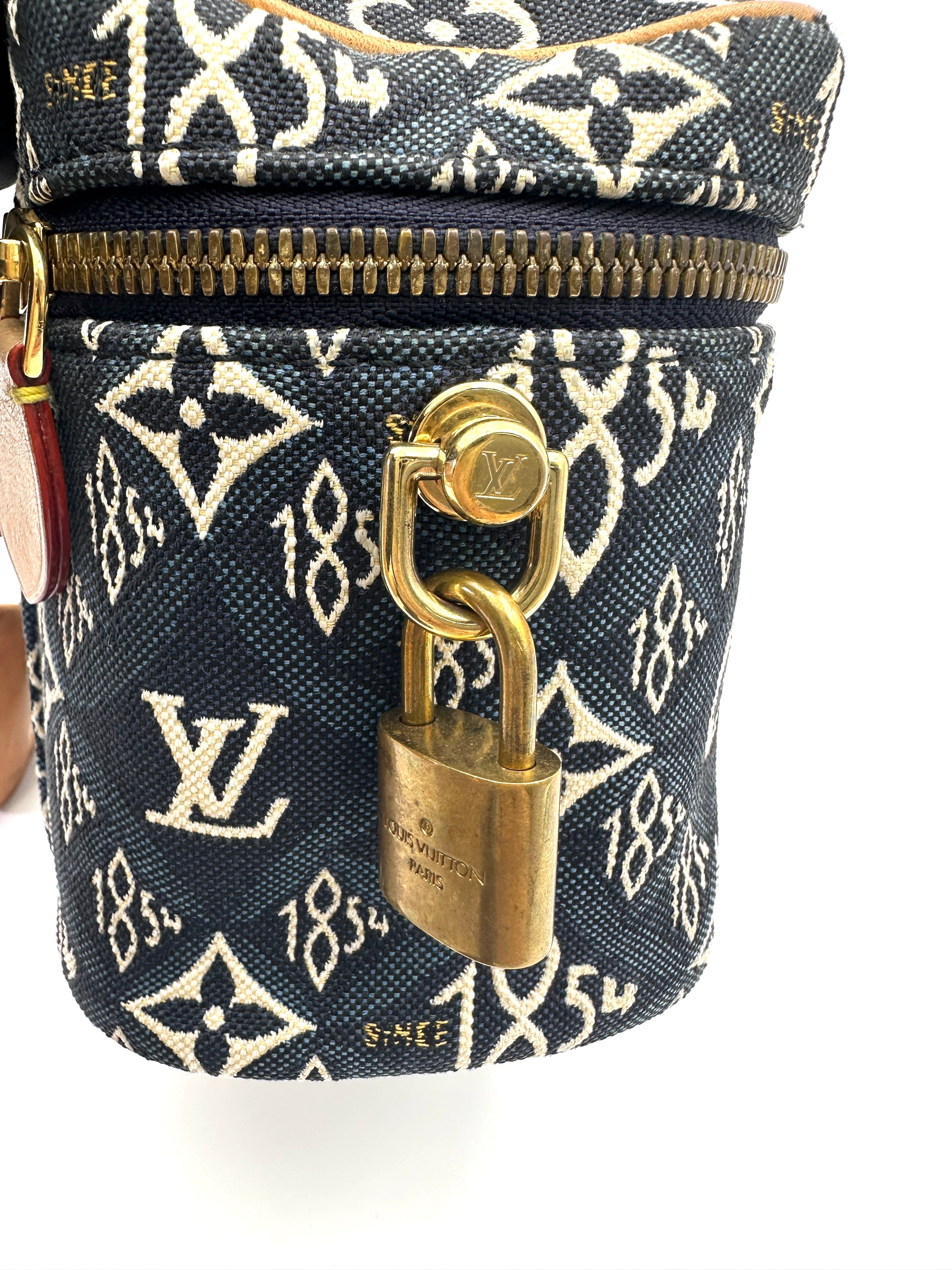 Louis Vuitton  Since 1854 Navy/White Jacquard Canvas Vanity Case LV2814