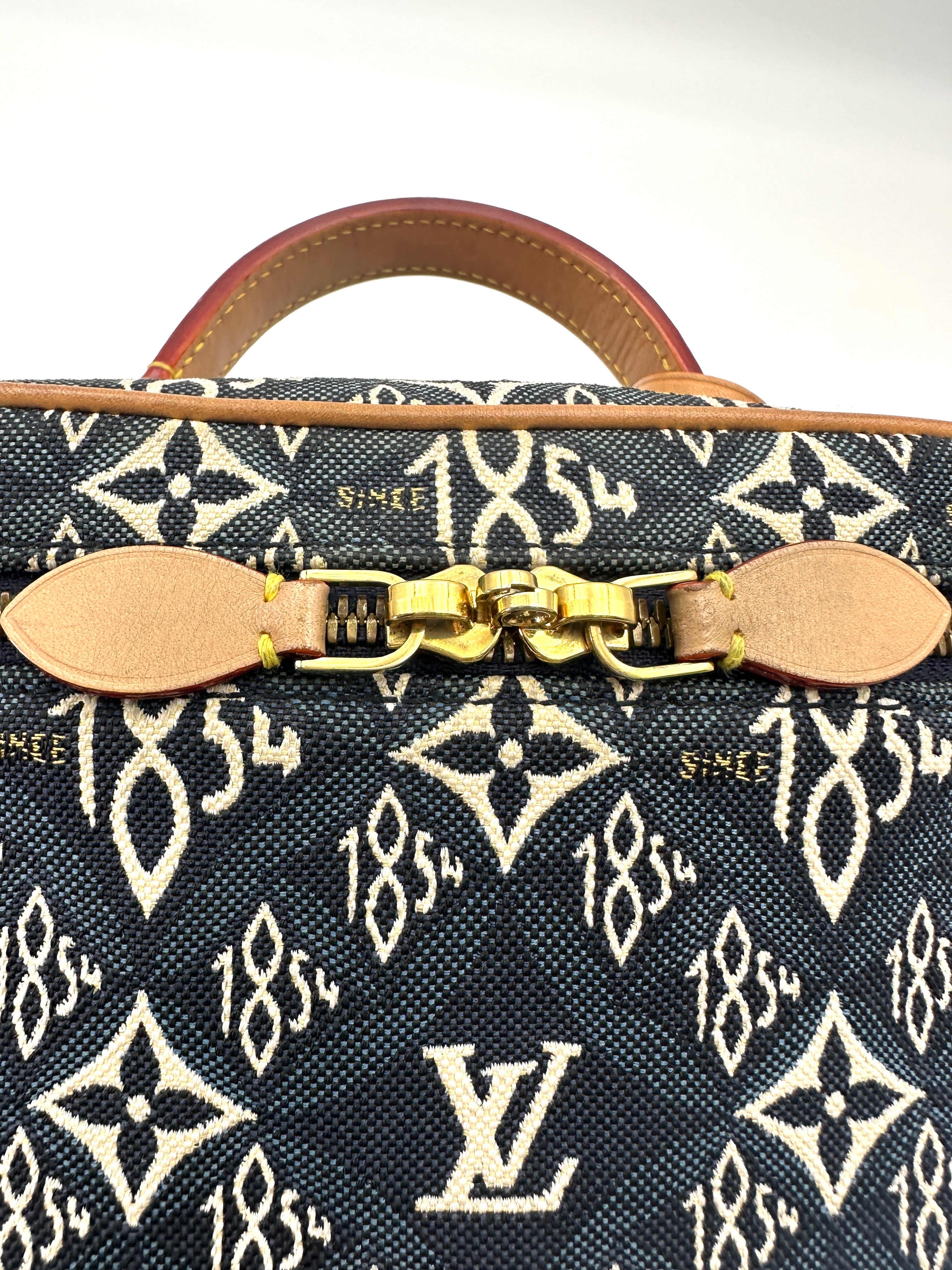 Louis Vuitton  Since 1854 Navy/White Jacquard Canvas Vanity Case LV2814