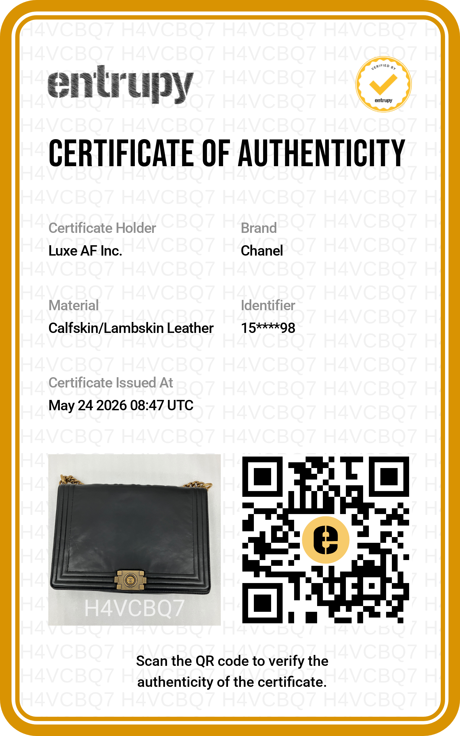 Chanel LeBoy Black Smooth Leather Flap Bag With Gold Buckle(15***98) CC2007