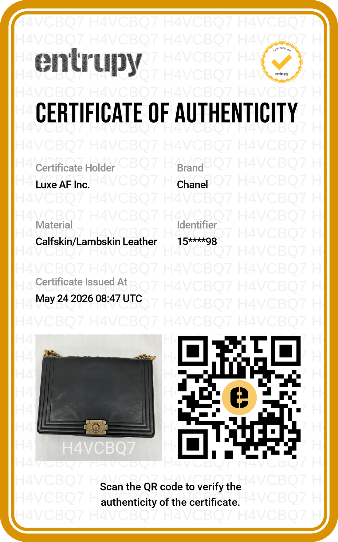Chanel LeBoy Black Smooth Leather Flap Bag With Gold Buckle(15***98) CC2007