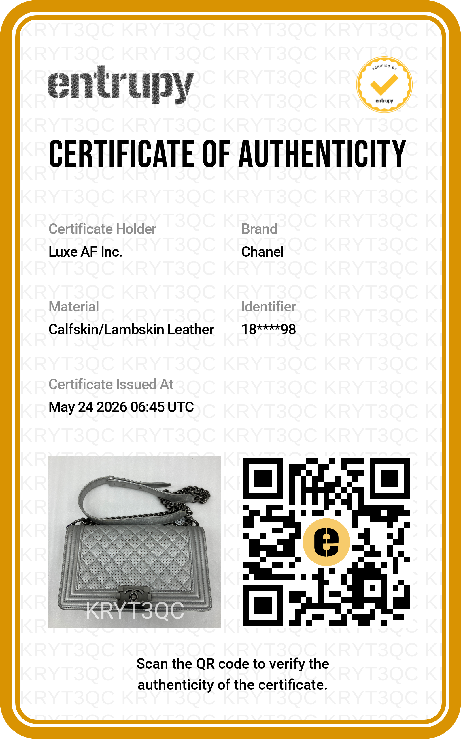 Chanel LeBoy Silver Perforated Quilted Leather Flap Bag With Silver Buckle(18***98) CC2147