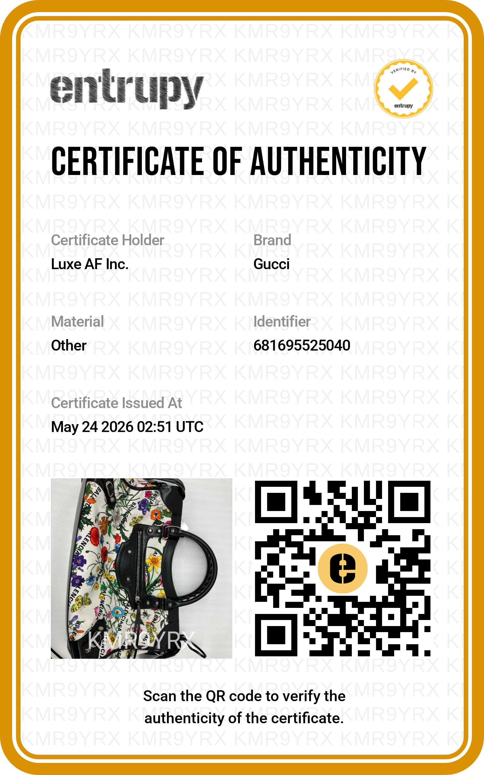Gucci x Balenciaga The Hacker Project Neo Classic Floral Bag GG1079
