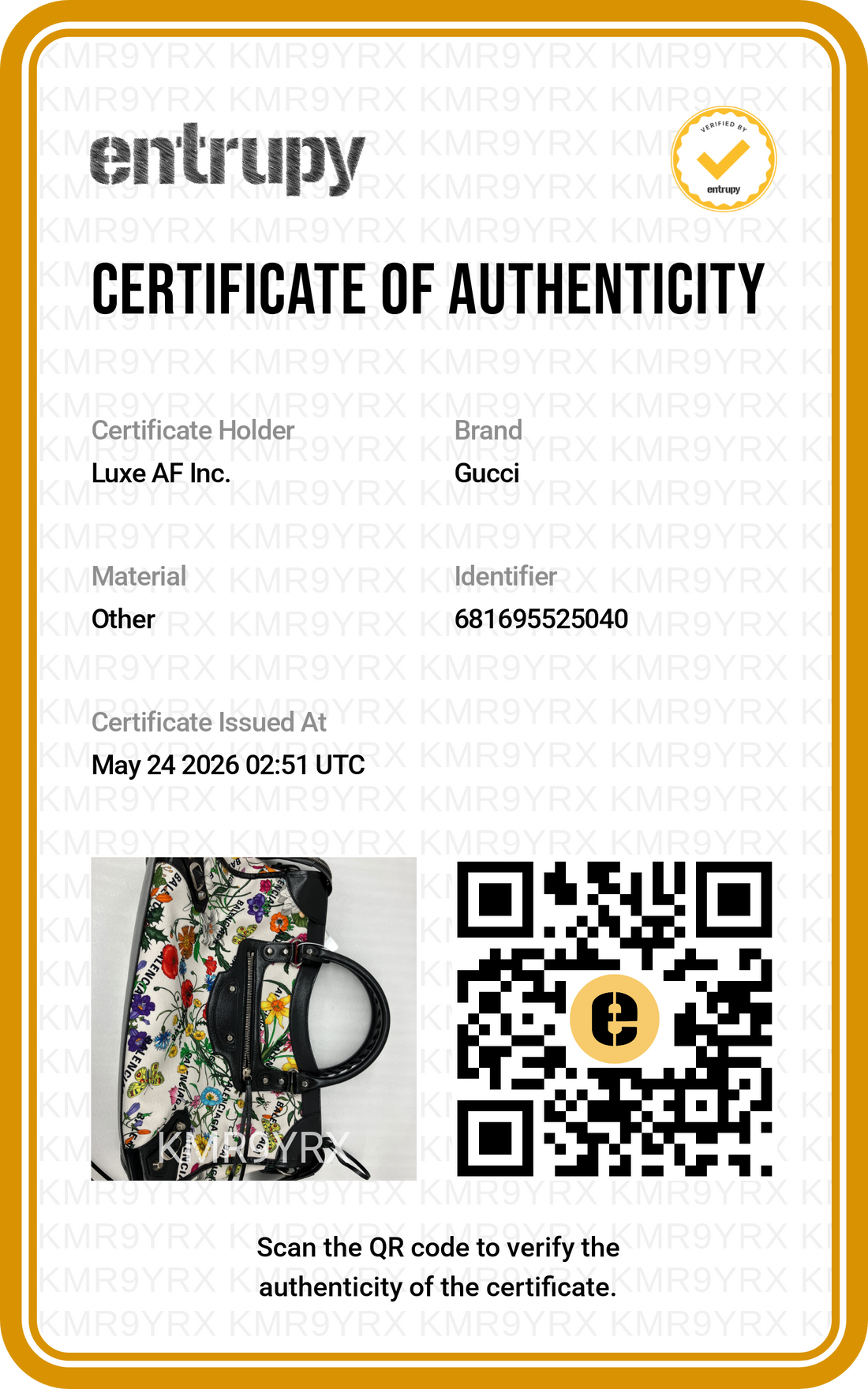Gucci x Balenciaga The Hacker Project Neo Classic Floral Bag GG1079