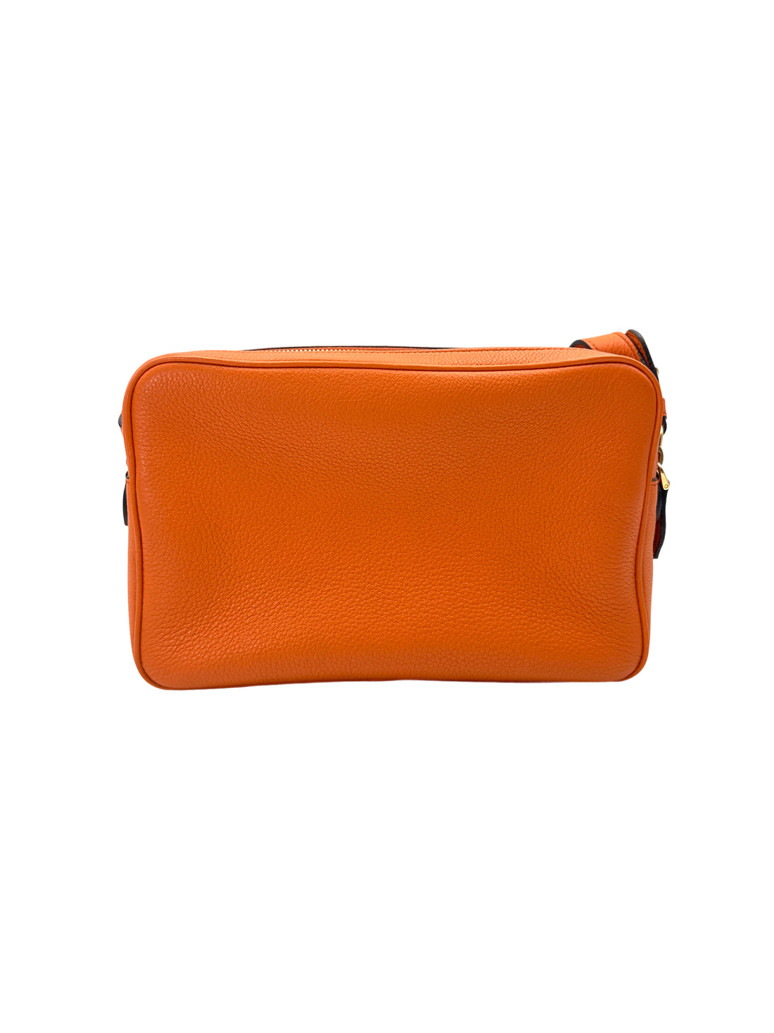 Prada Orange Saffiano Leather Camera Bag PR377