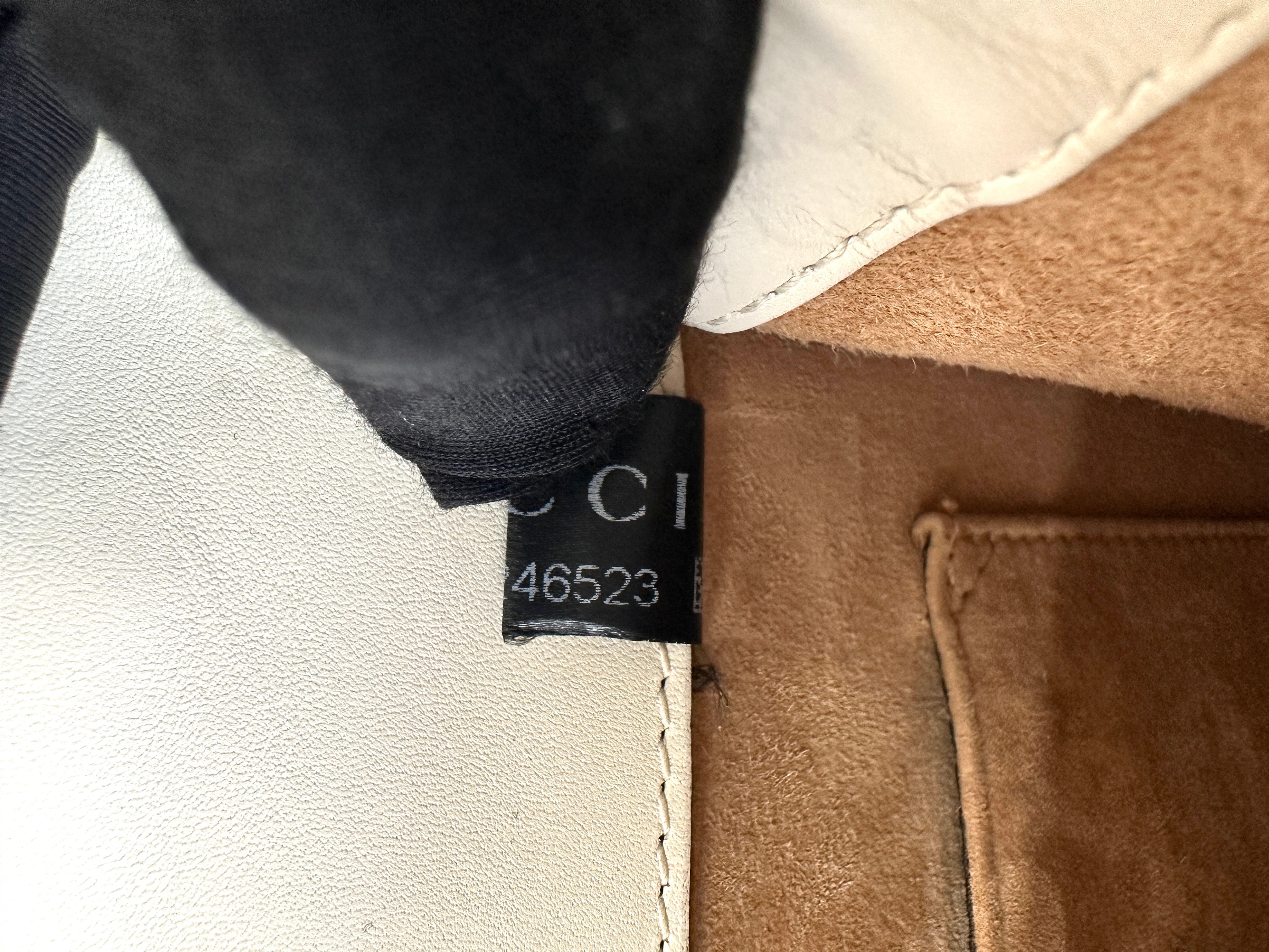 Gucci Sylvie White Leather Shoulder Bag GG1091