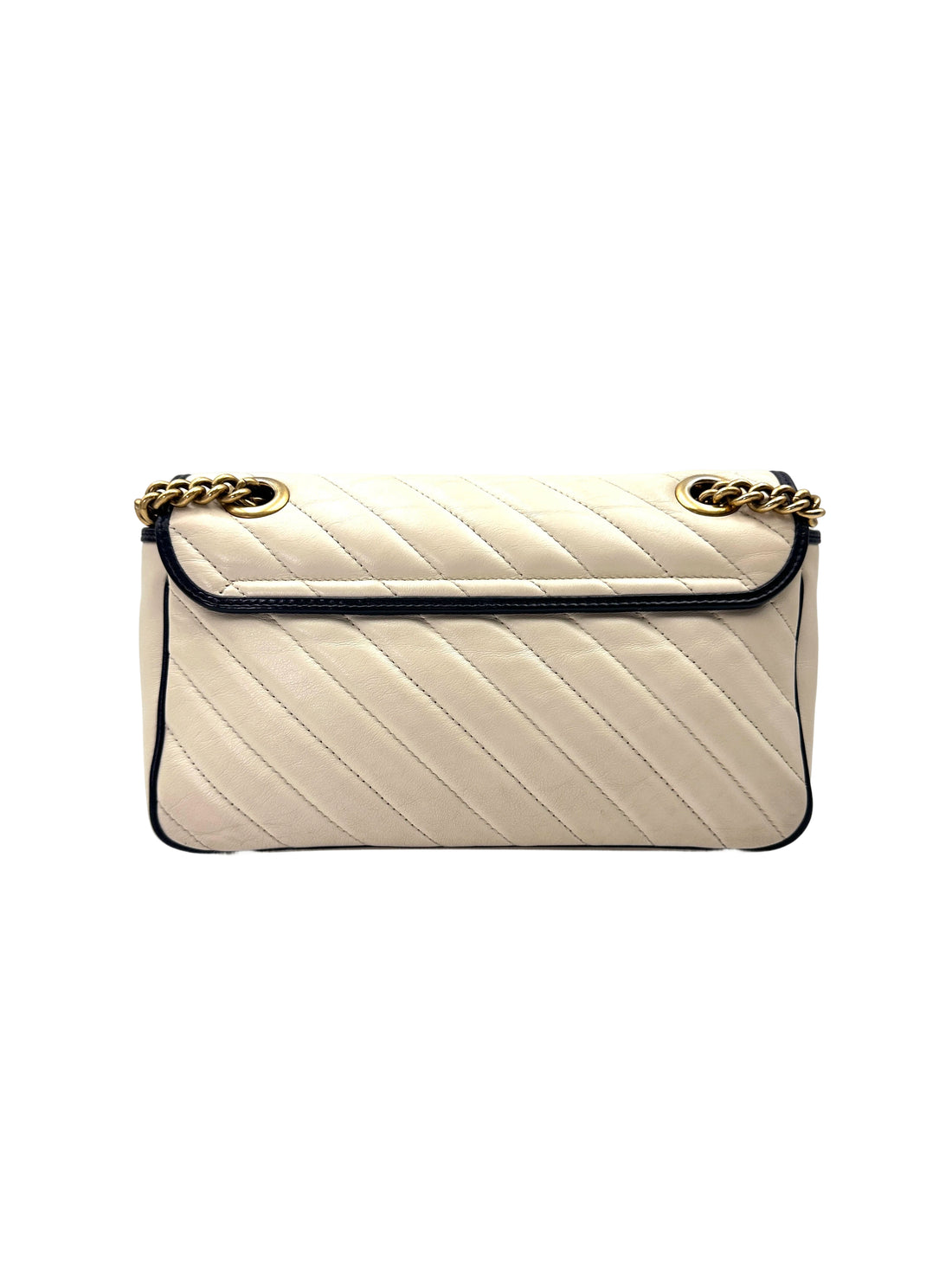 Gucci GG Marmont White Matelasse Leather Shoulder Bag GG1089