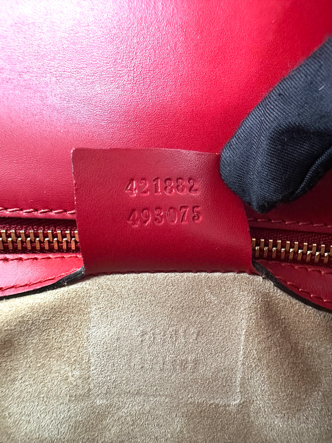 Gucci Sylvie Red Leather Shoulder Bag GG1092