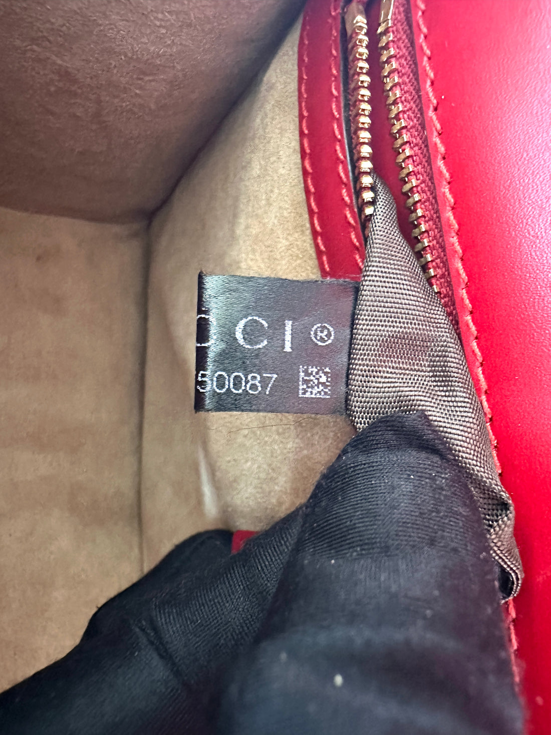 Gucci Sylvie Red Leather Shoulder Bag GG1092