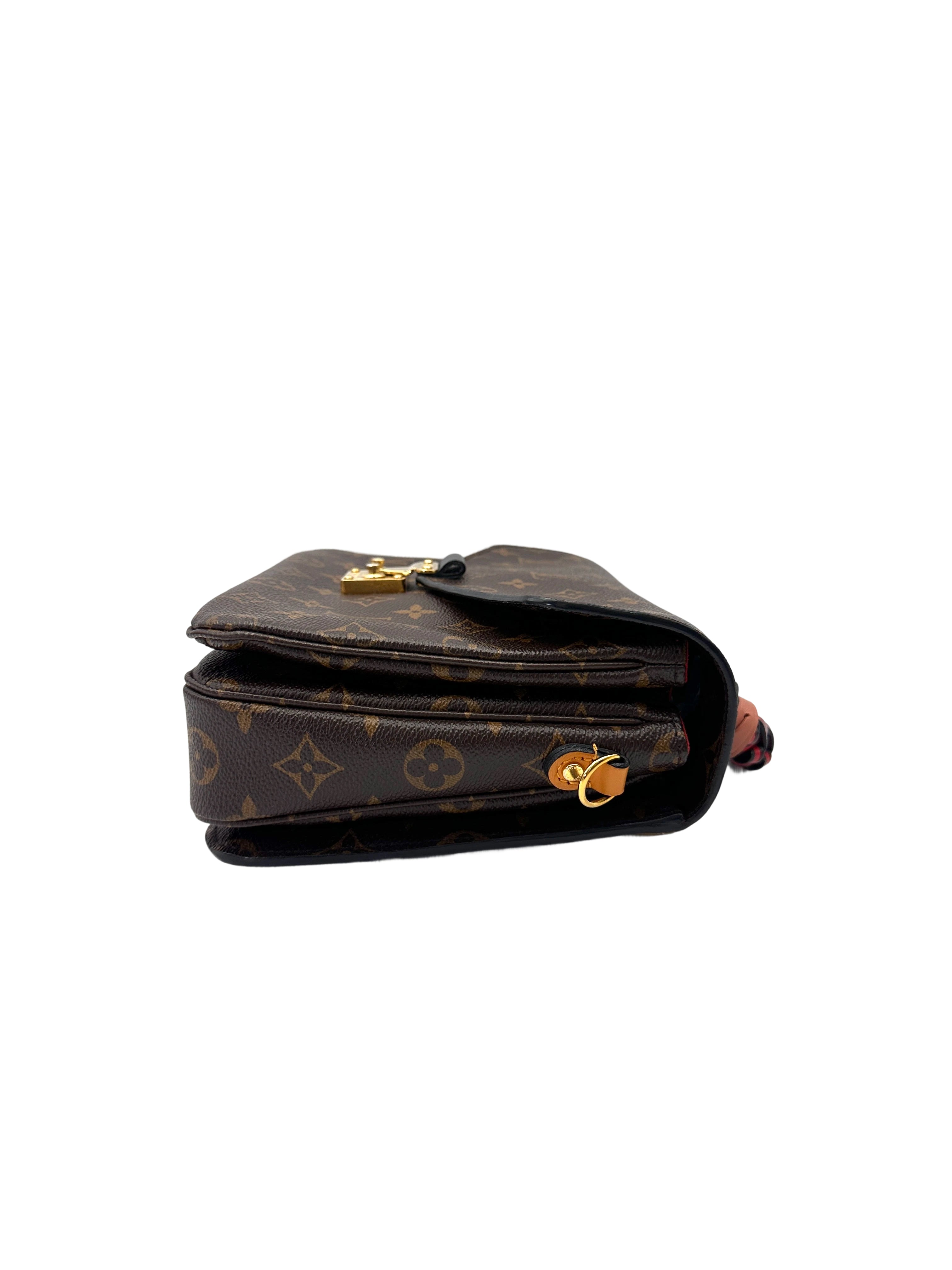 Louis Vuitton Monogram Canvas Pochette Metis With Braided Handle LV2816
