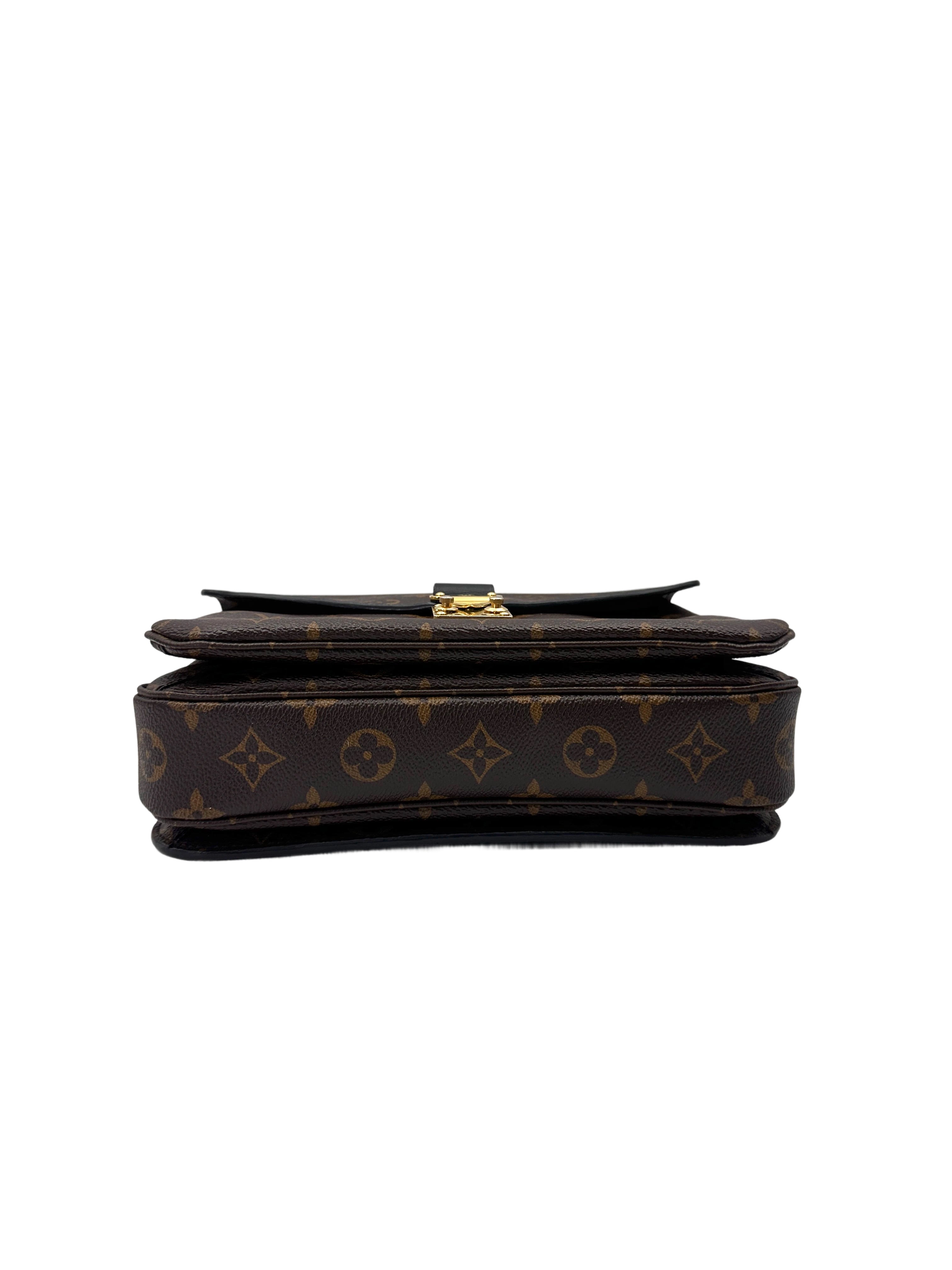 Louis Vuitton Monogram Canvas Pochette Metis With Braided Handle LV2816