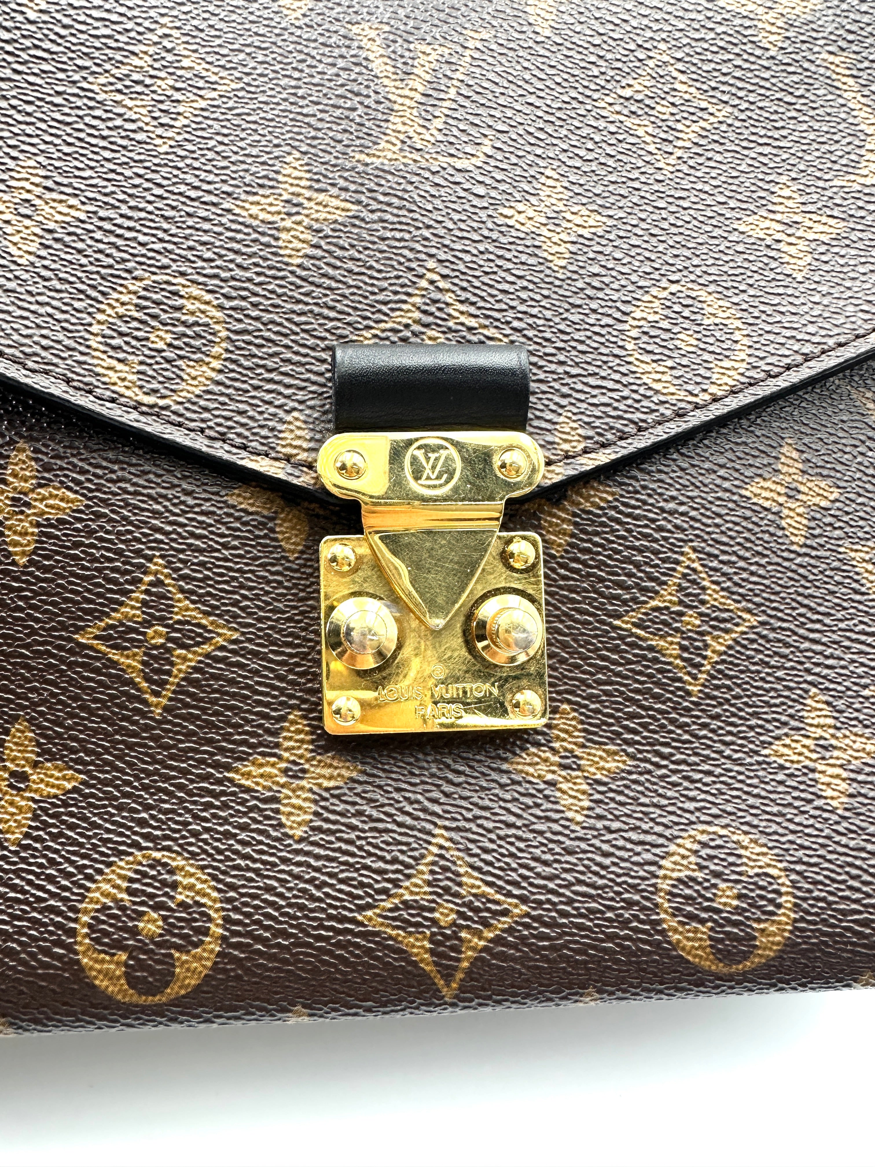Louis Vuitton Monogram Canvas Pochette Metis With Braided Handle LV2816