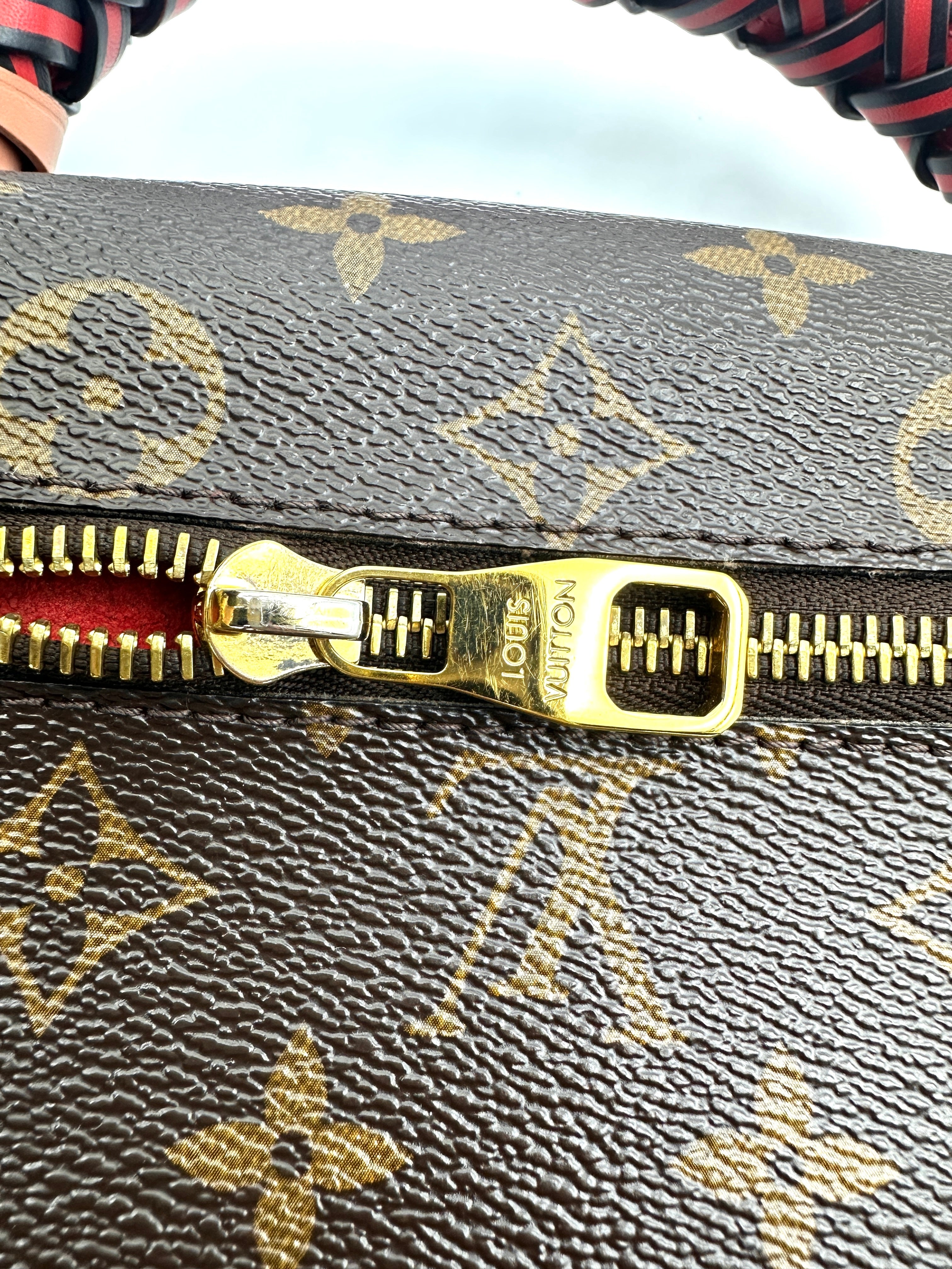 Louis Vuitton Monogram Canvas Pochette Metis With Braided Handle LV2816