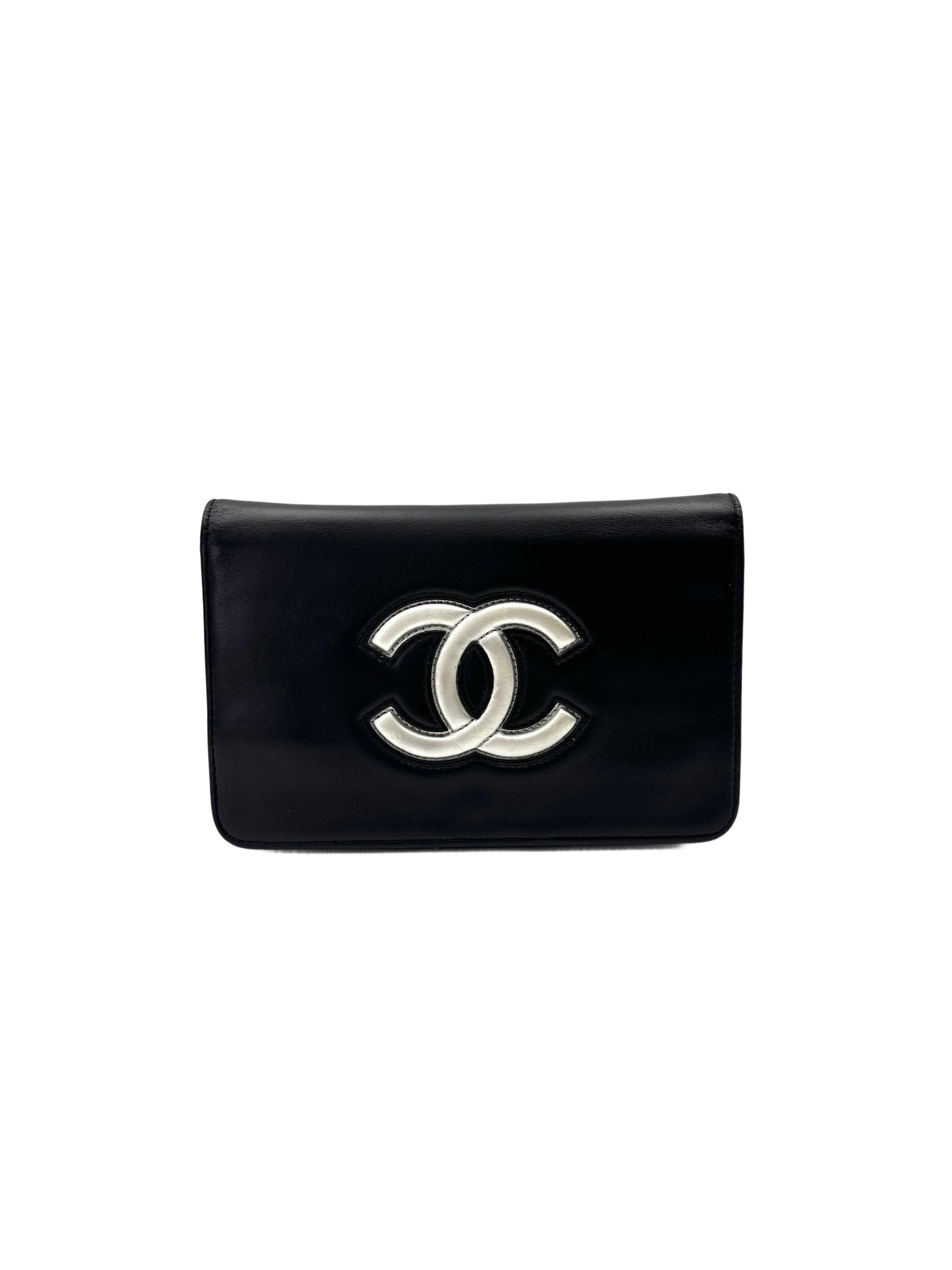 Chanel CC Filigree Black/White Wallet On Chain(22***57) CC2011
