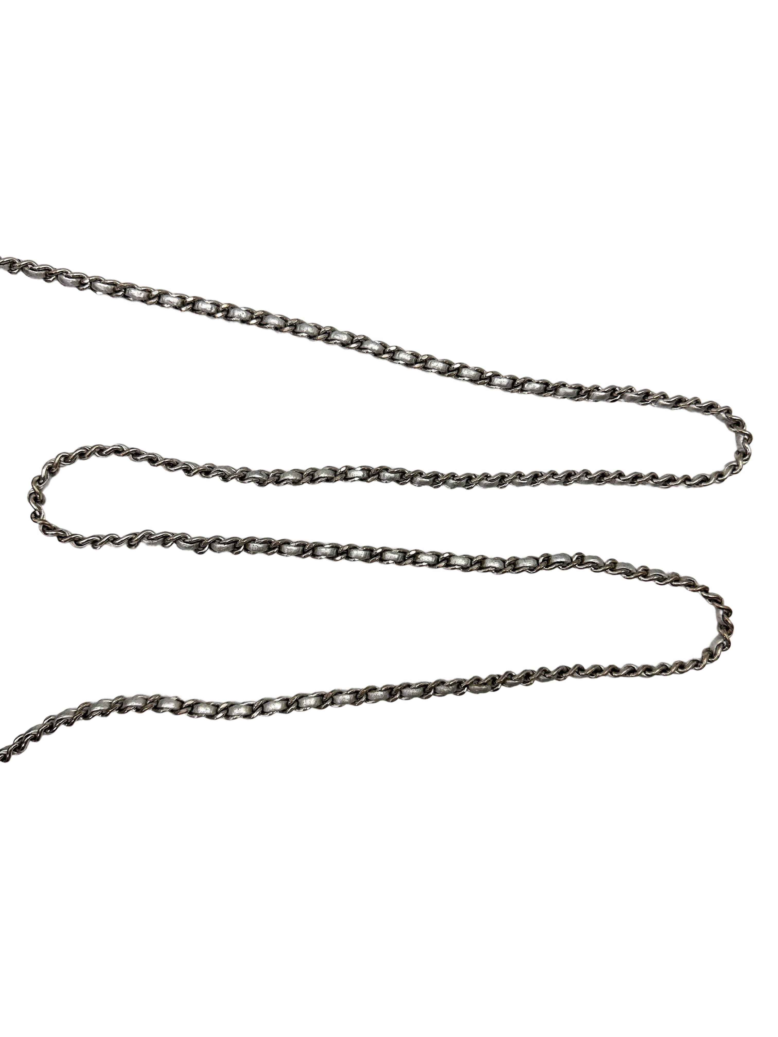 Chanel CC Filigree Black/White Wallet On Chain(22***57) CC2011