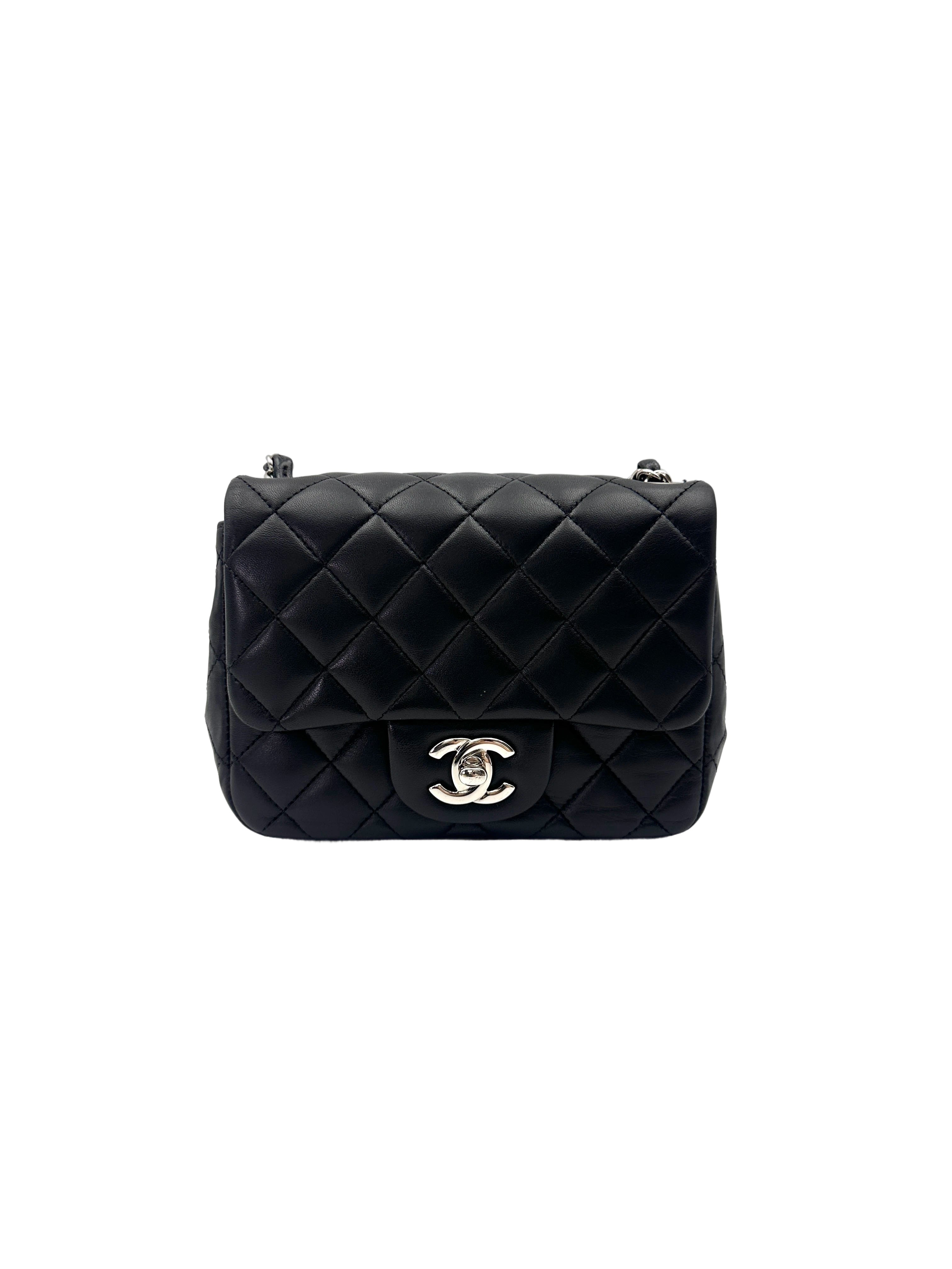Chanel Black Quilted Lambskin Flap Bag With Silver Buckle(22***67) CC2009