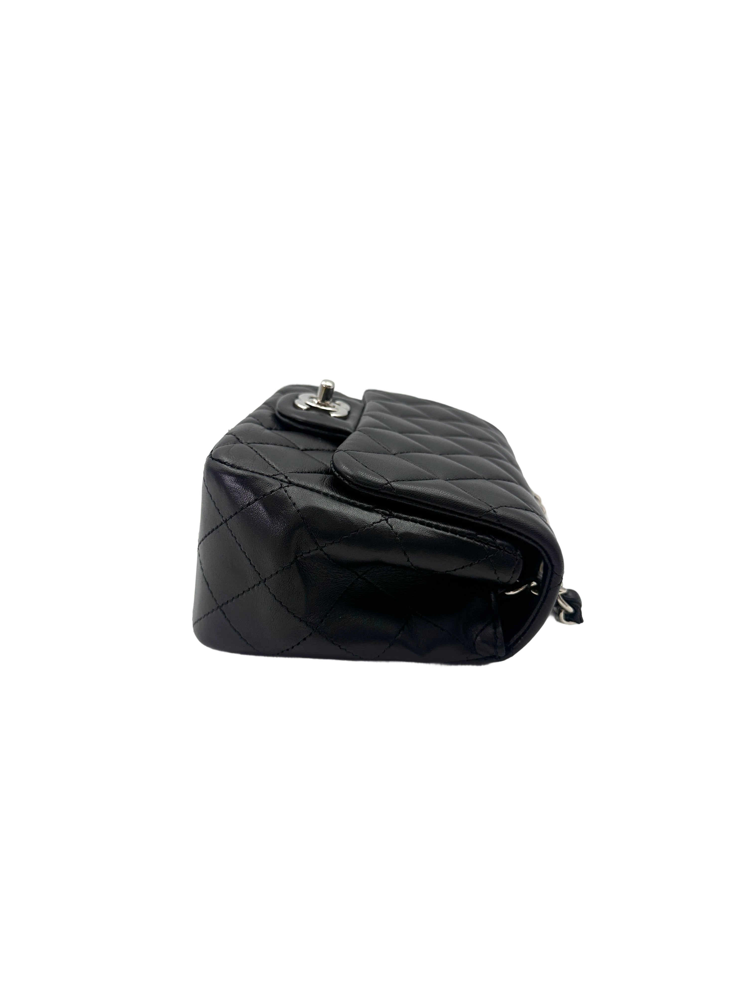 Chanel Black Quilted Lambskin Flap Bag With Silver Buckle(22***67) CC2009