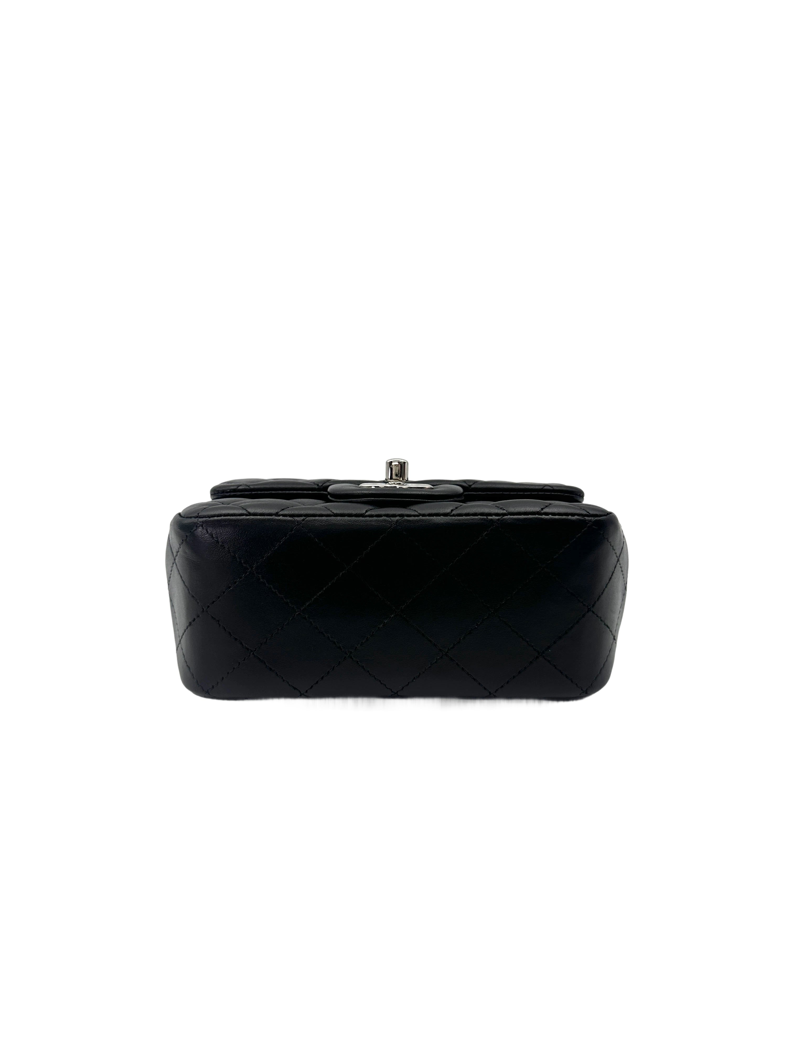 Chanel Black Quilted Lambskin Flap Bag With Silver Buckle(22***67) CC2009