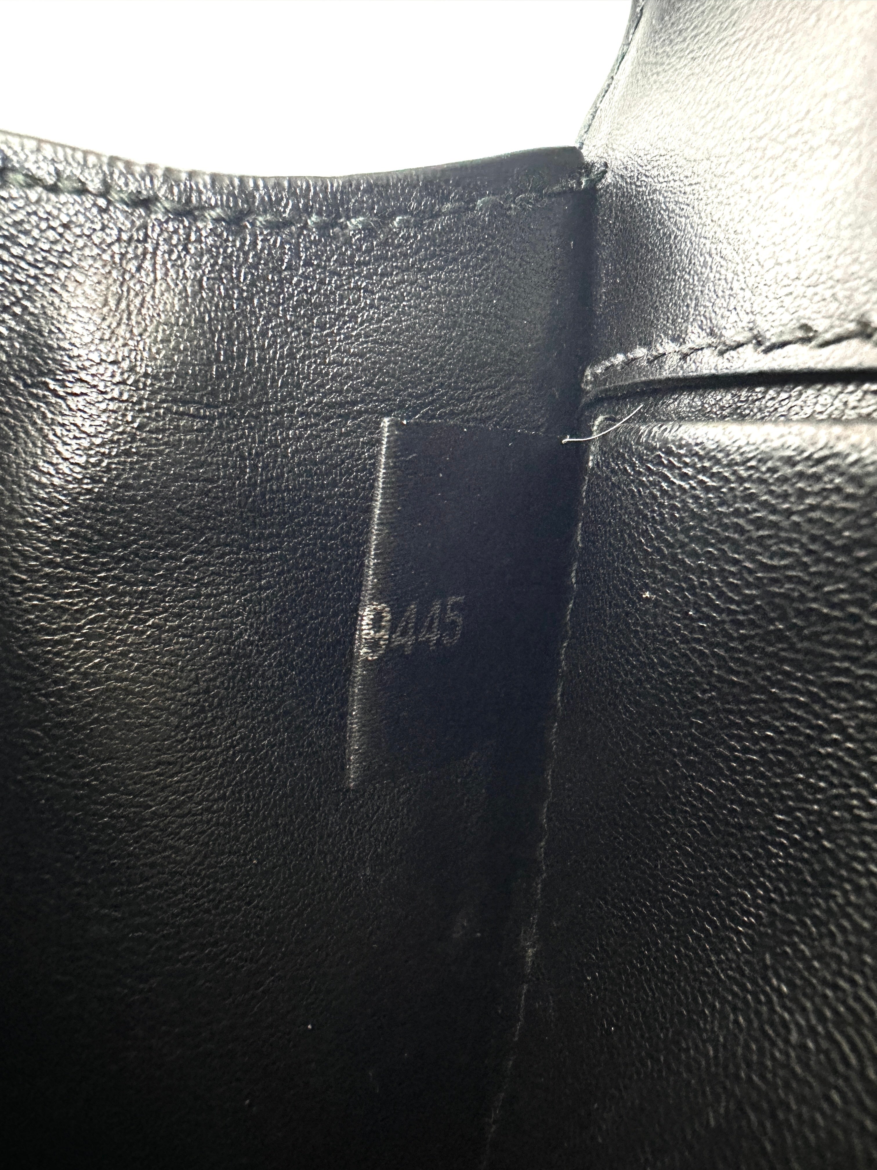 Prada Cahier Black/Blue Saffiano Leather Shoulder Bag With Gold Hardware PR378