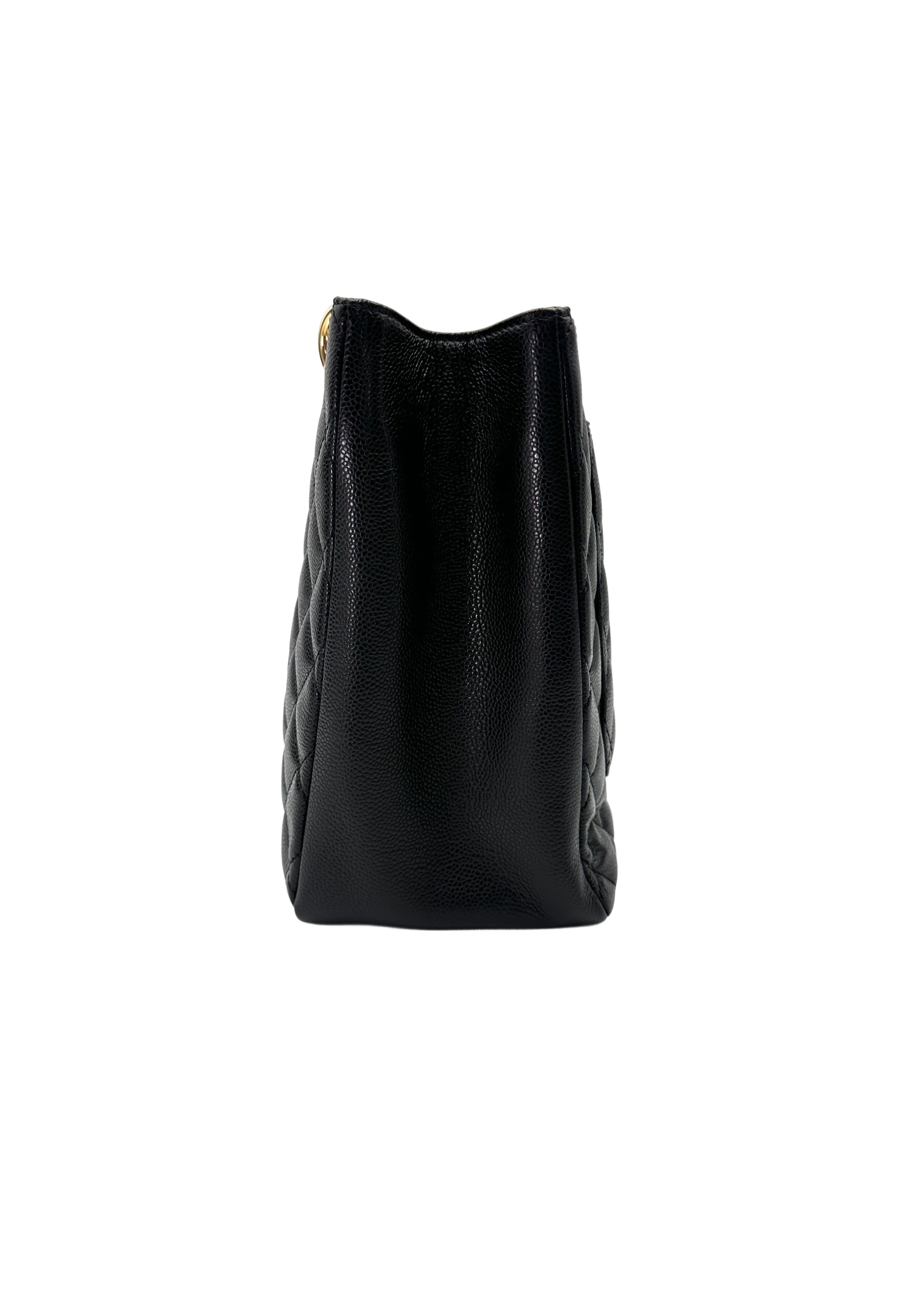 Chanel GST Black Quilted Leather Handle Bag(19***86) CC2012