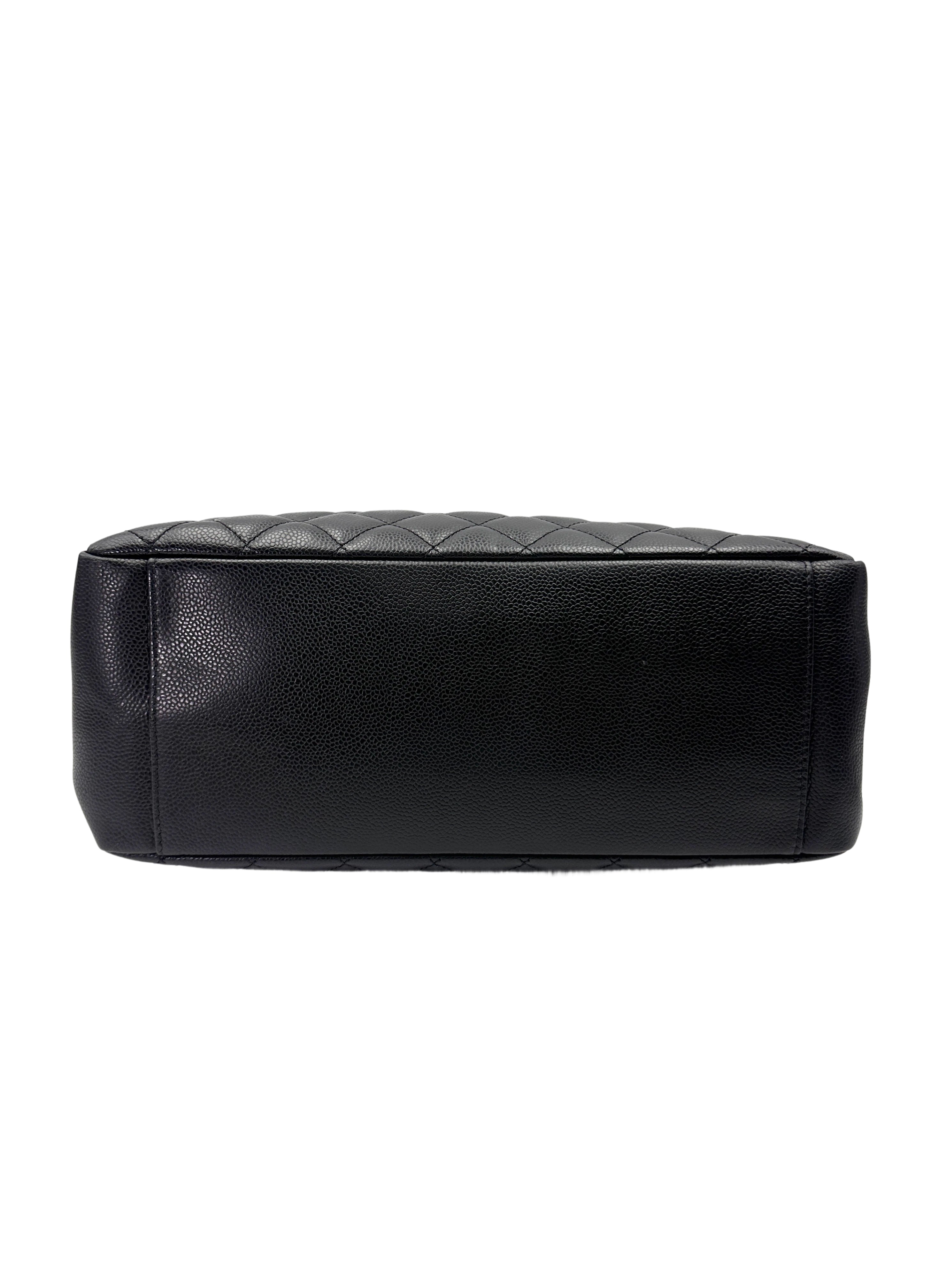 Chanel GST Black Quilted Leather Handle Bag(19***86) CC2012