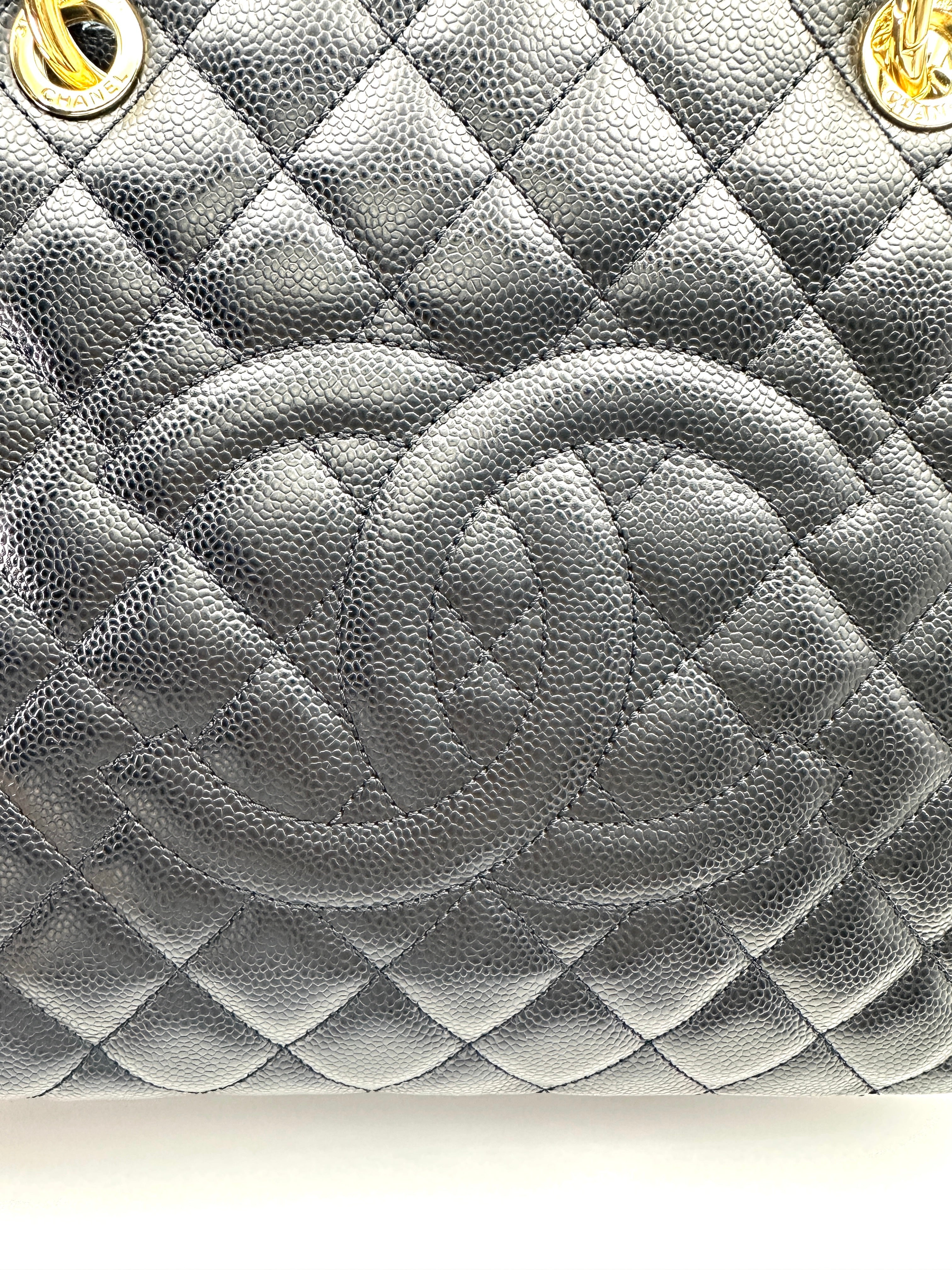 Chanel GST Black Quilted Leather Handle Bag(19***86) CC2012