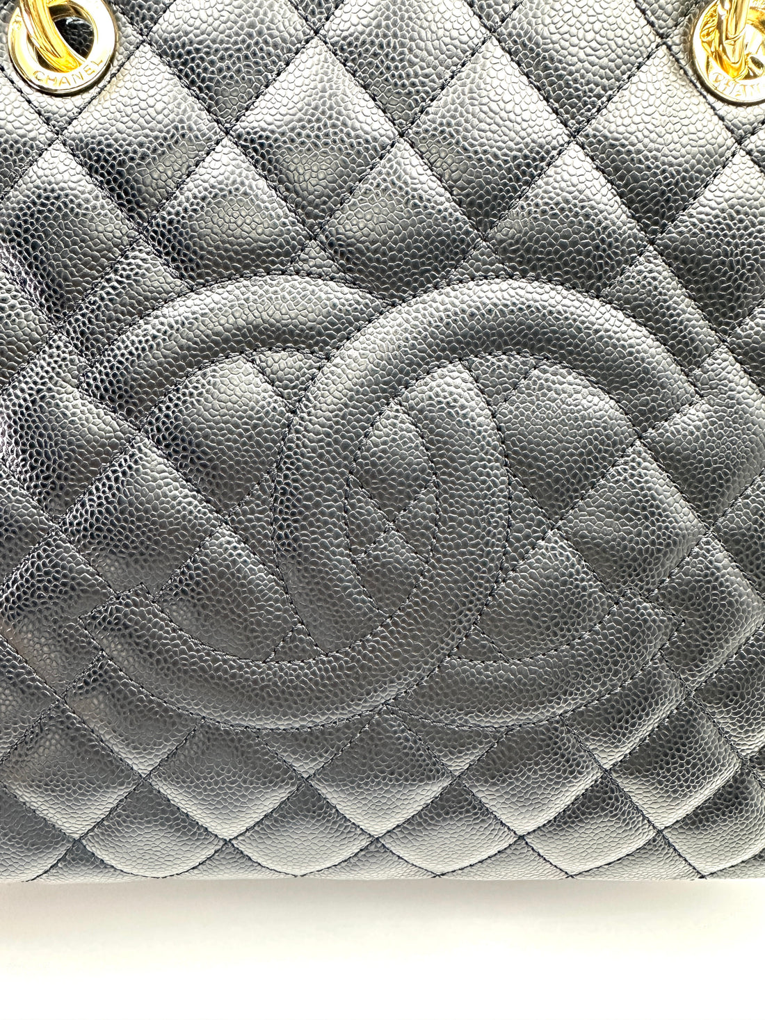Chanel GST Black Quilted Leather Handle Bag(19***86) CC2012