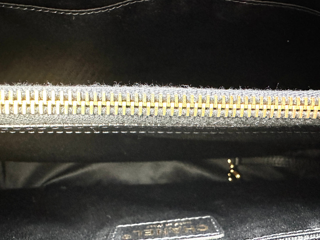 Chanel GST Black Quilted Leather Handle Bag(19***86) CC2012