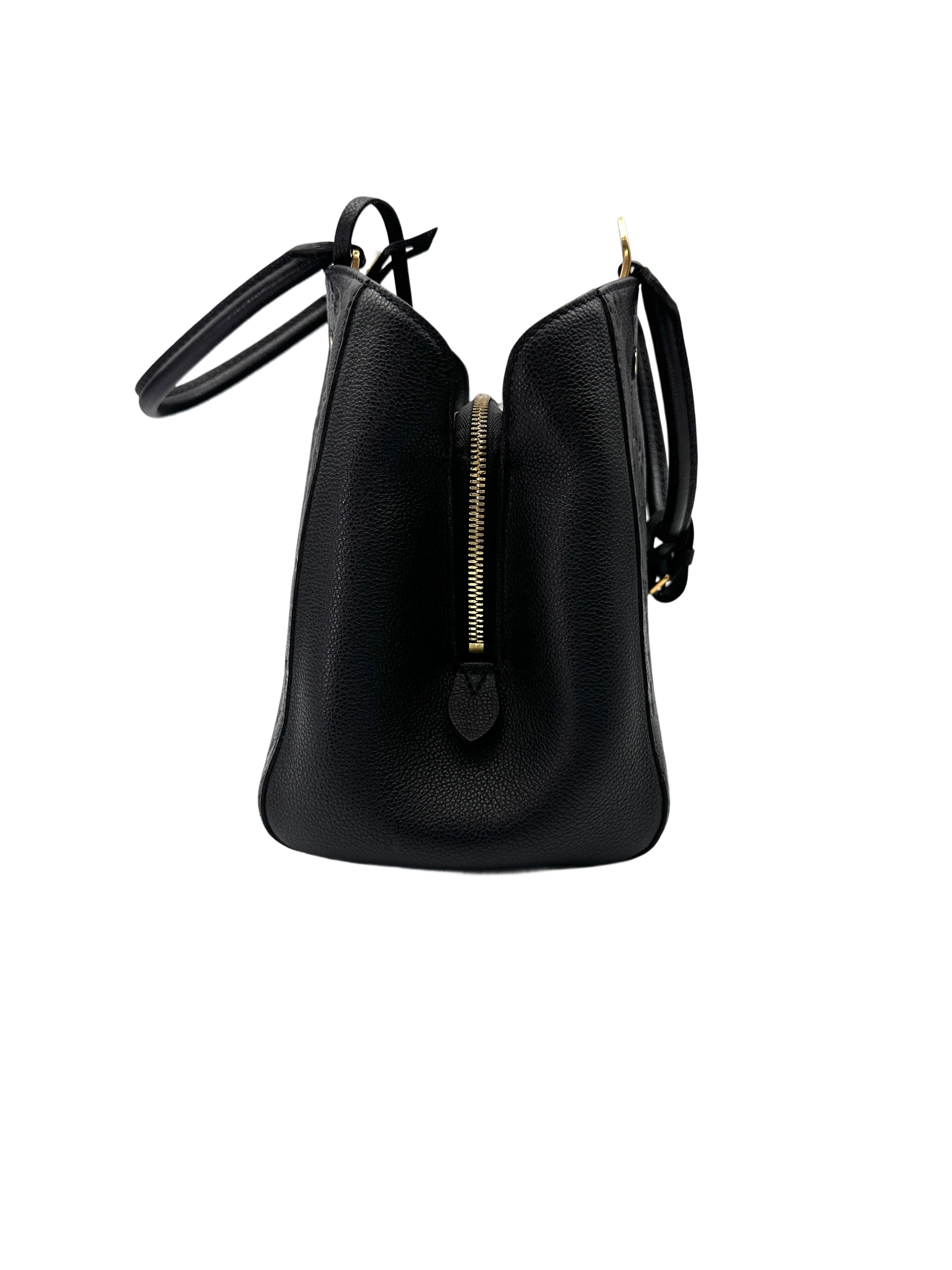 Louis Vuitton Montaigne Black Monogram Empreinte Handle Bag LV2817