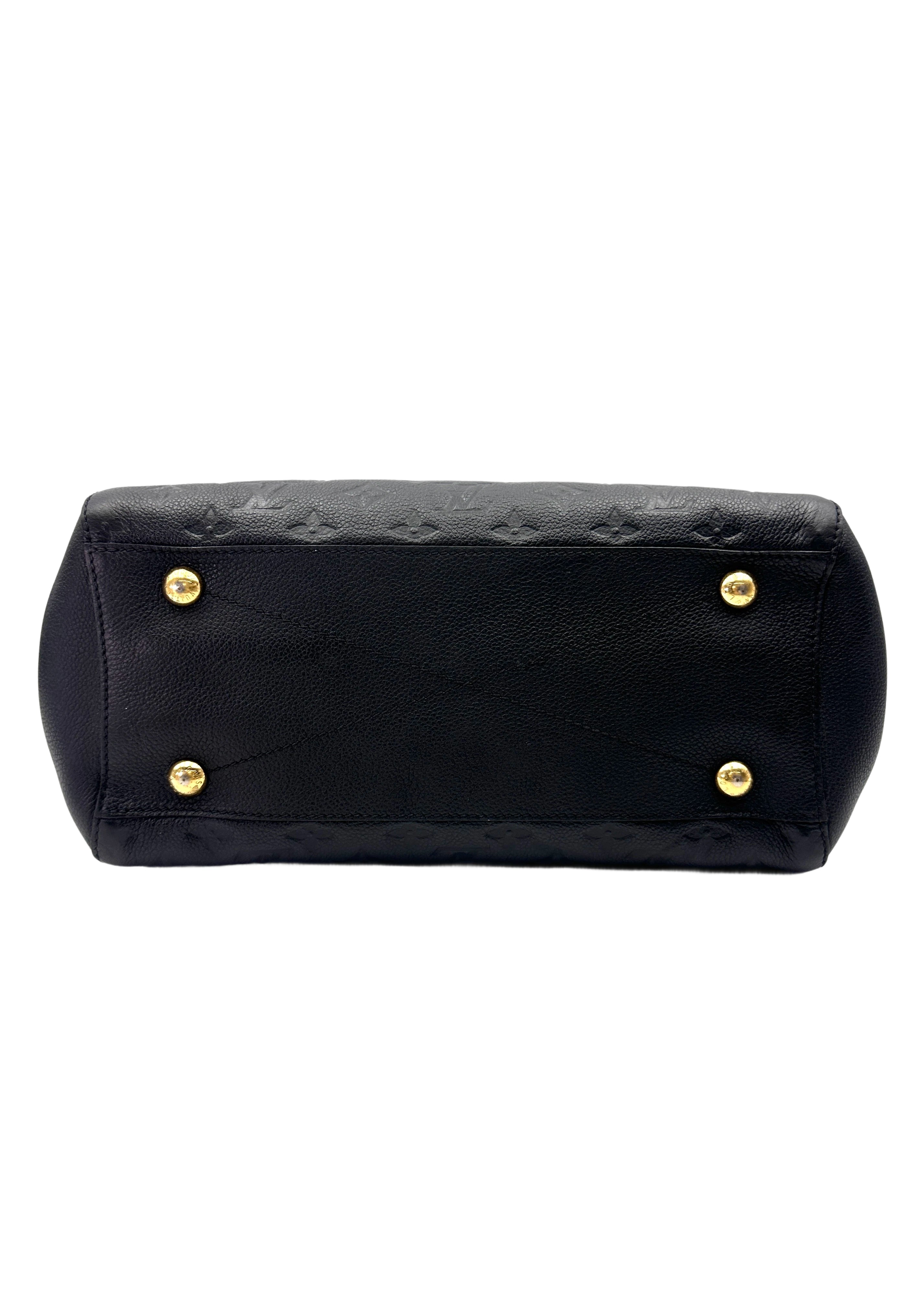 Louis Vuitton Montaigne Black Monogram Empreinte Handle Bag LV2817