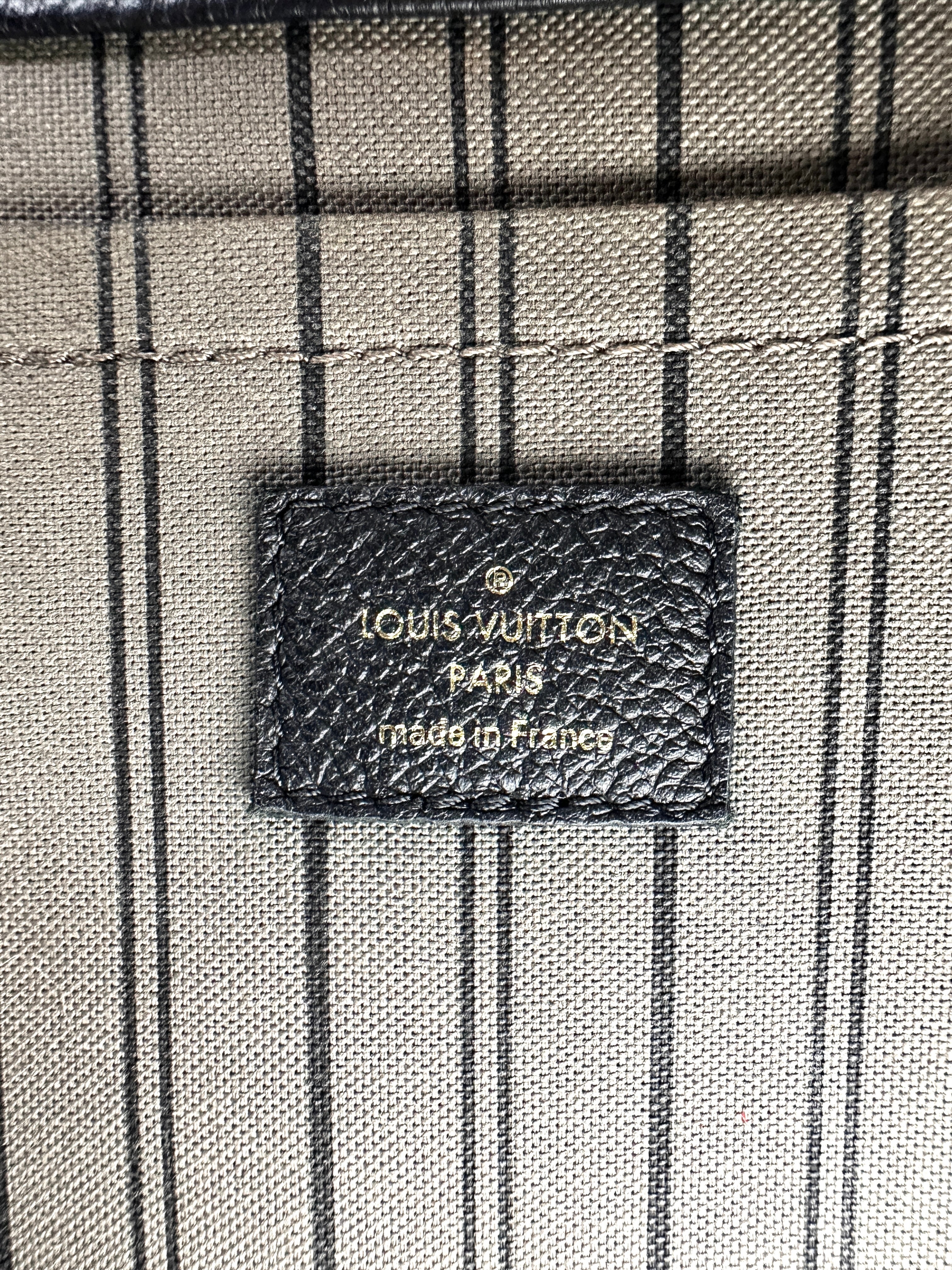 Louis Vuitton Montaigne Black Monogram Empreinte Handle Bag LV2817
