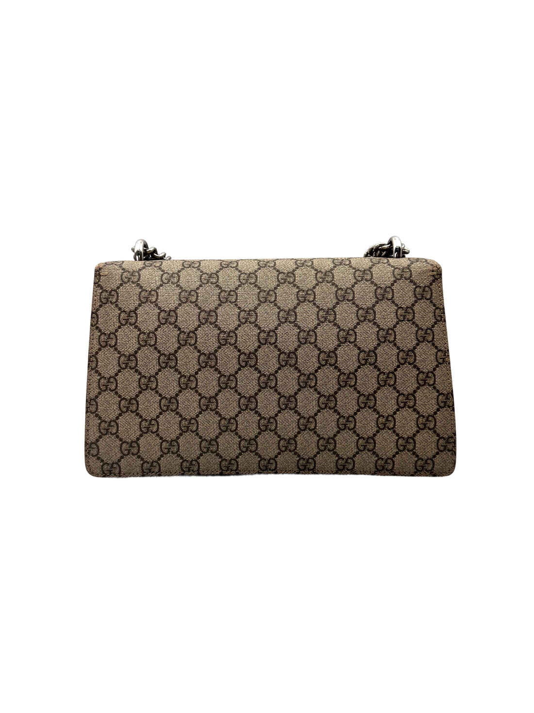 Gucci Dionysus GG Supreme Canvas Shoulder Bag With Red Tirm GG1102