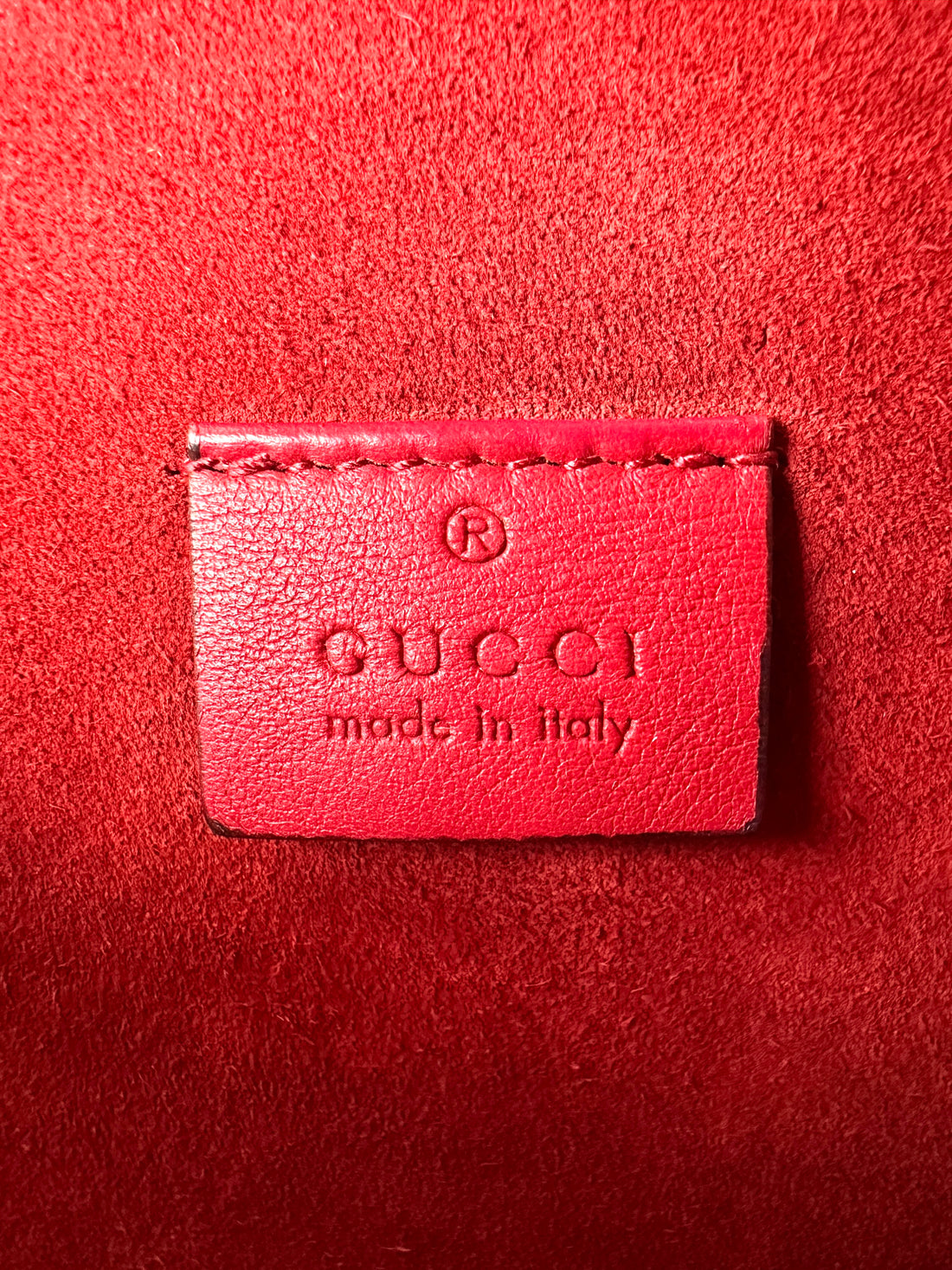 Gucci Dionysus GG Supreme Canvas Shoulder Bag With Red Tirm GG1102