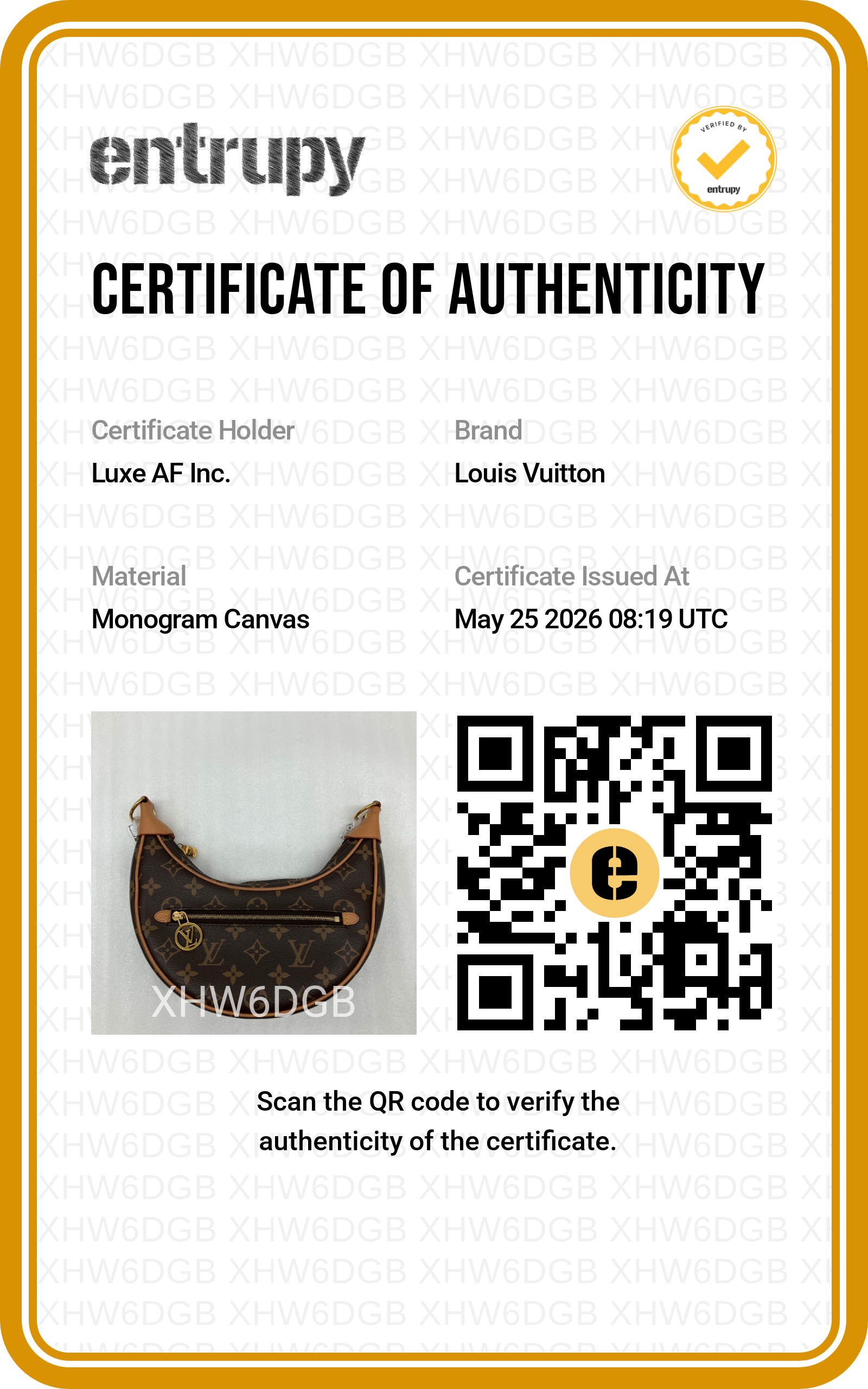 Louis Vuitton Loop Monogram Canvas Shoulder Bag LV2825