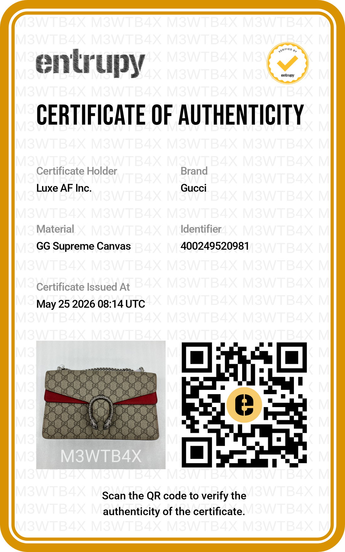 Gucci Dionysus GG Supreme Canvas Shoulder Bag With Red Tirm GG1093